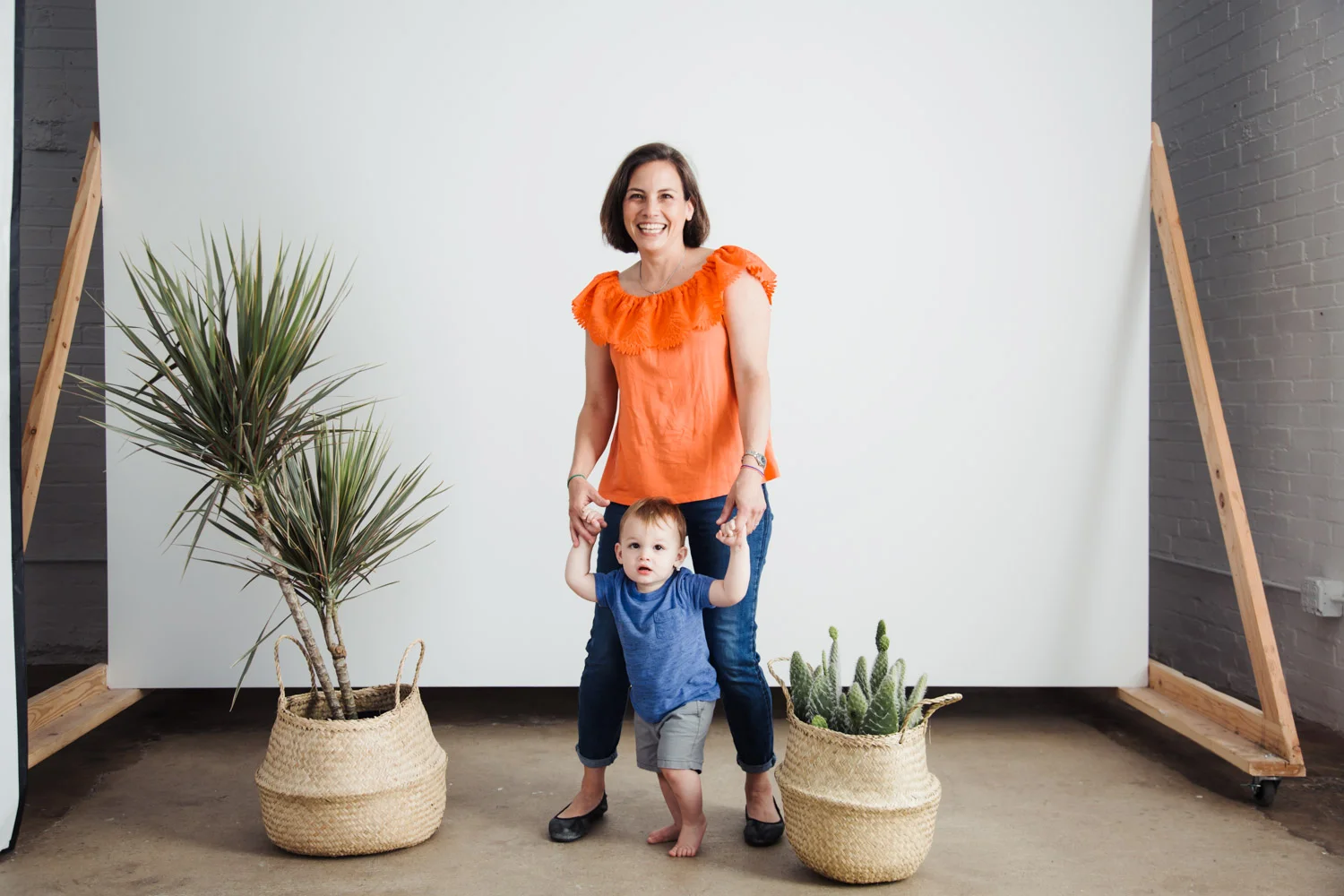 Pictured above: Mariana Griggs with her son, Memo