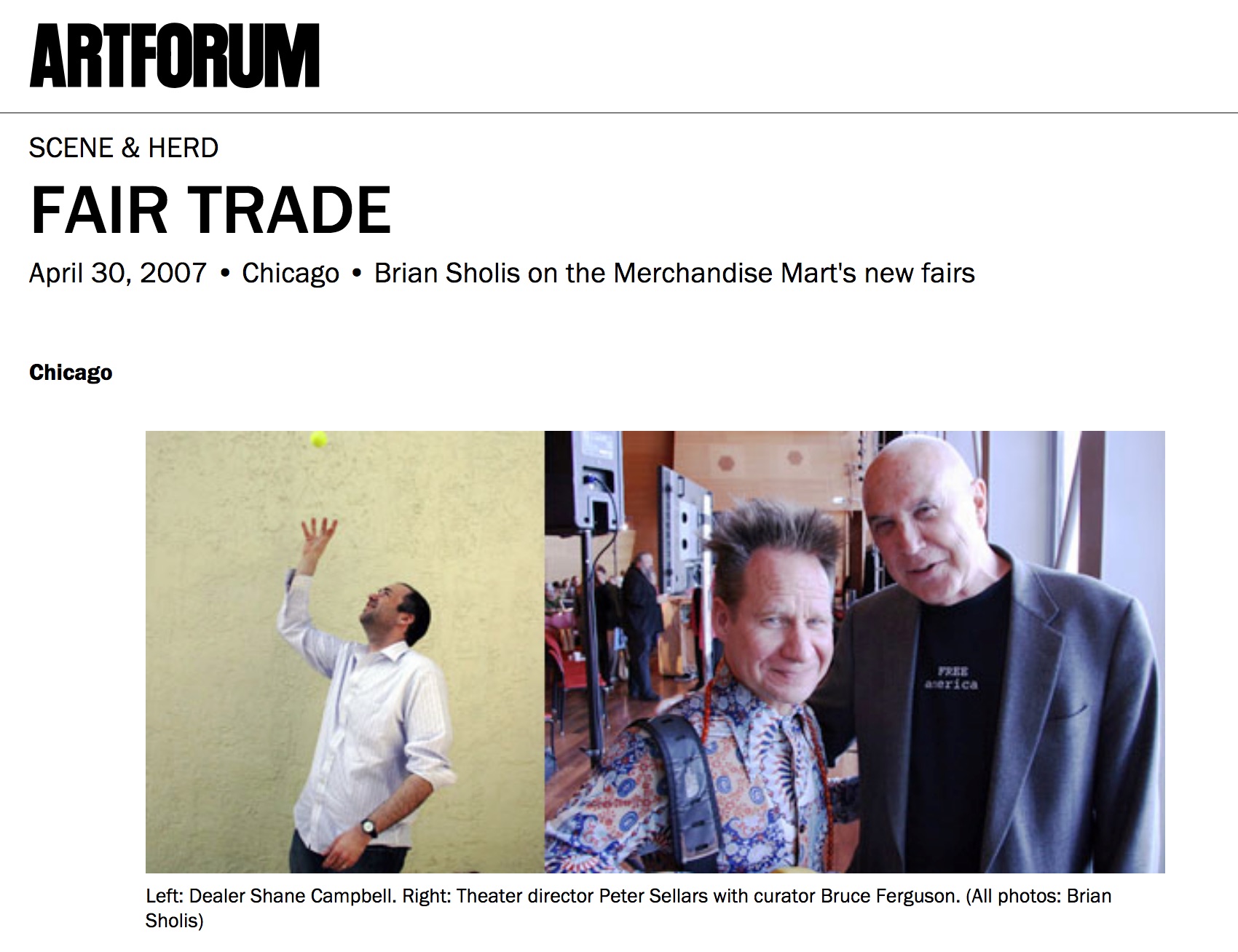 Artforum: Scene & Herd 2007