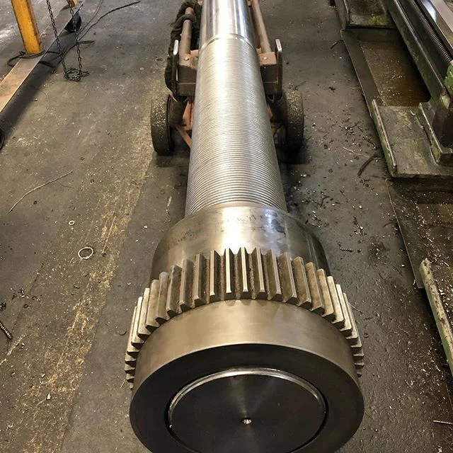 New 160mm tie bar with new stationary nut complete and ready to  ship!#wilmingtonironworks #machineshop #diecastmachine #99yearsinbusiness