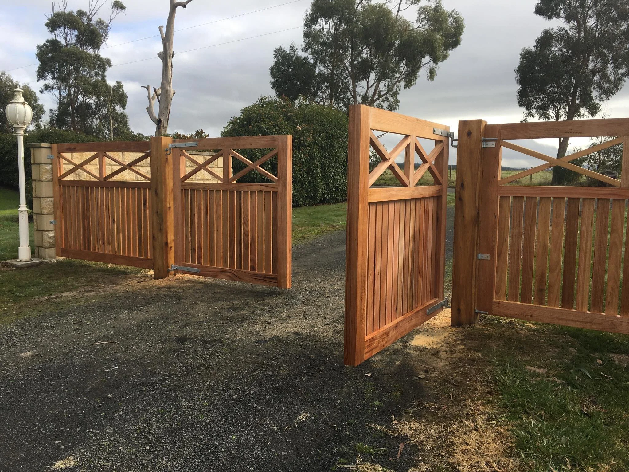 Custom Designed Timber Gates Gippsland Timber Gates