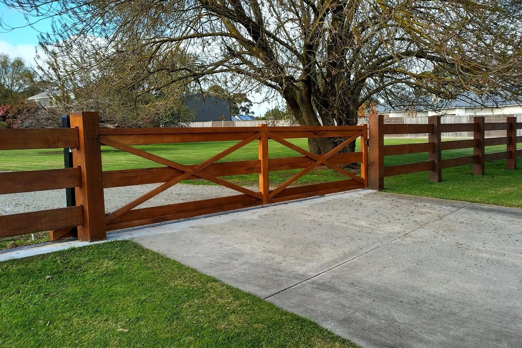 Rail Style Gates Rail Fence Gate Gippsland Timber Gates