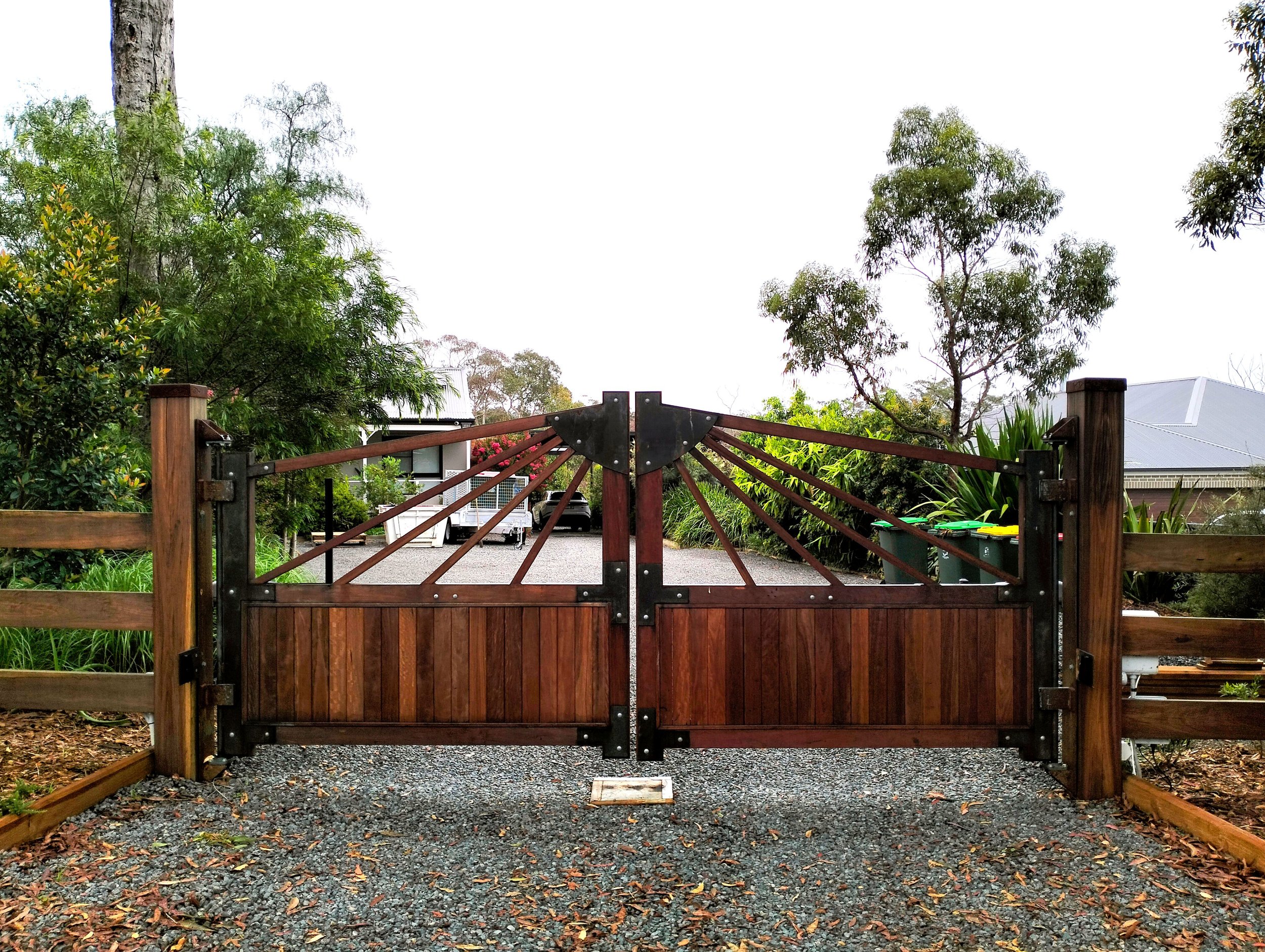 Ironbark Hardwood Gates Installed and Automated in NSW.jpg