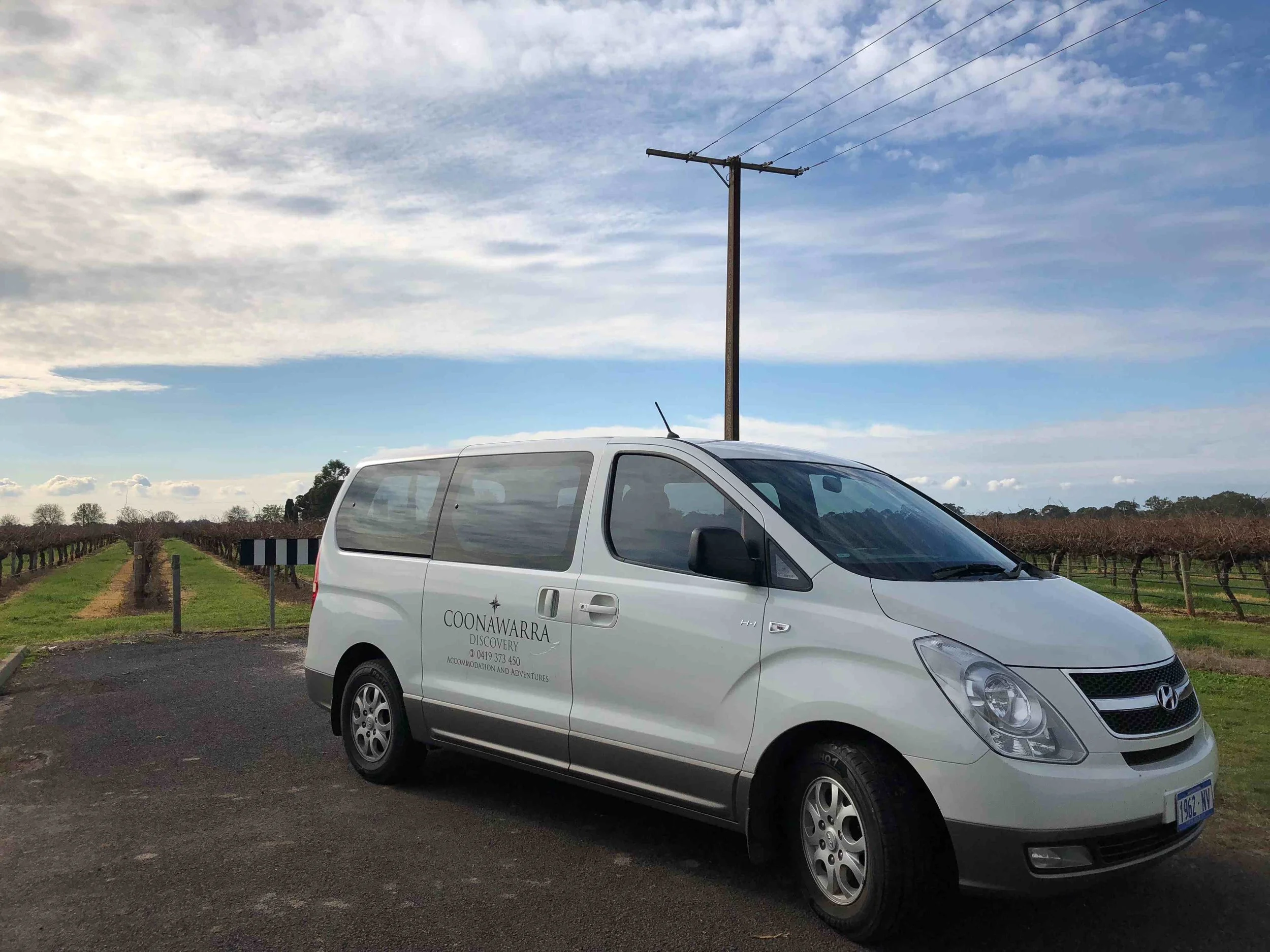 Our modern van goes everywhere...