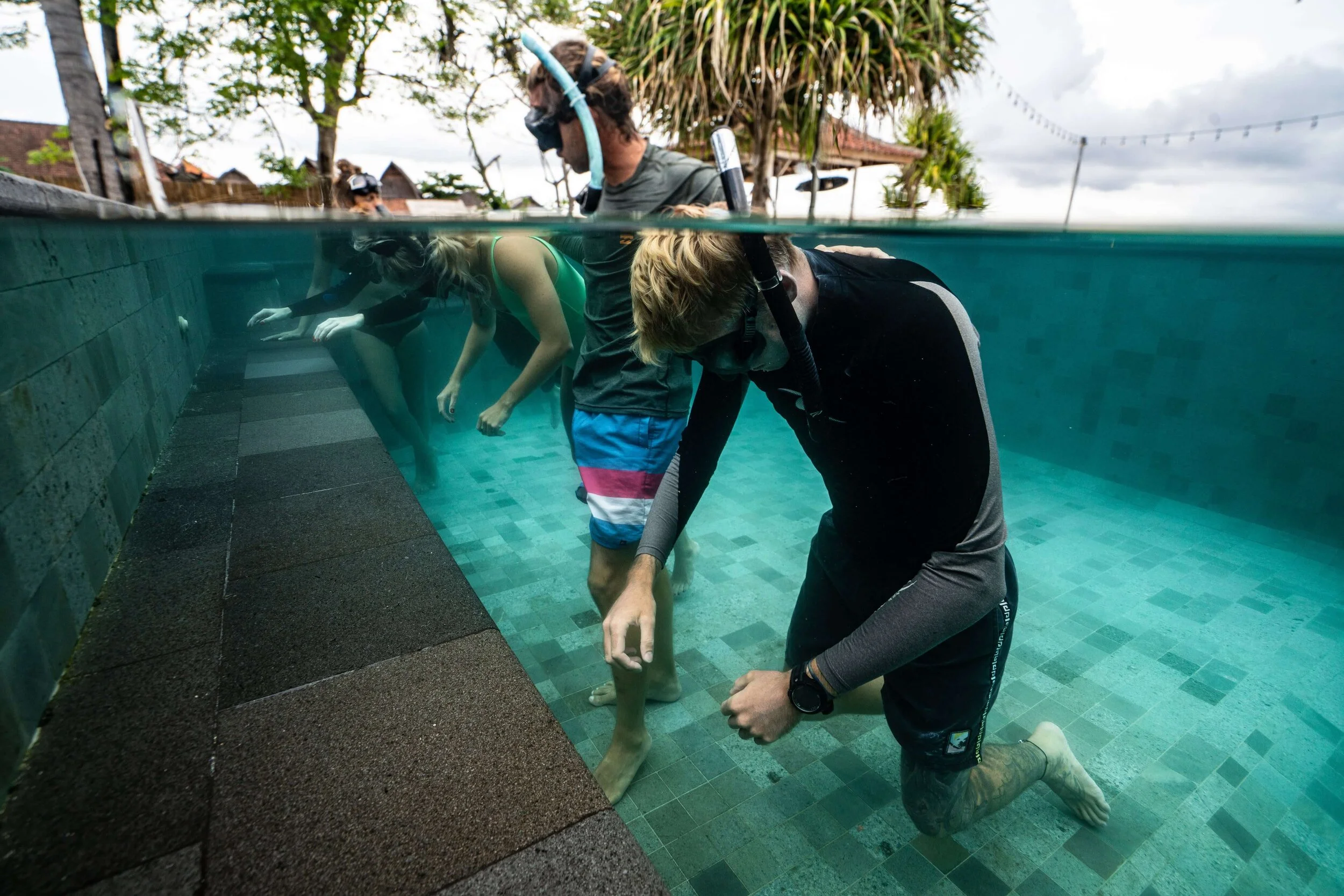 Static Apnea in the PADI Freediver Course, Bali.