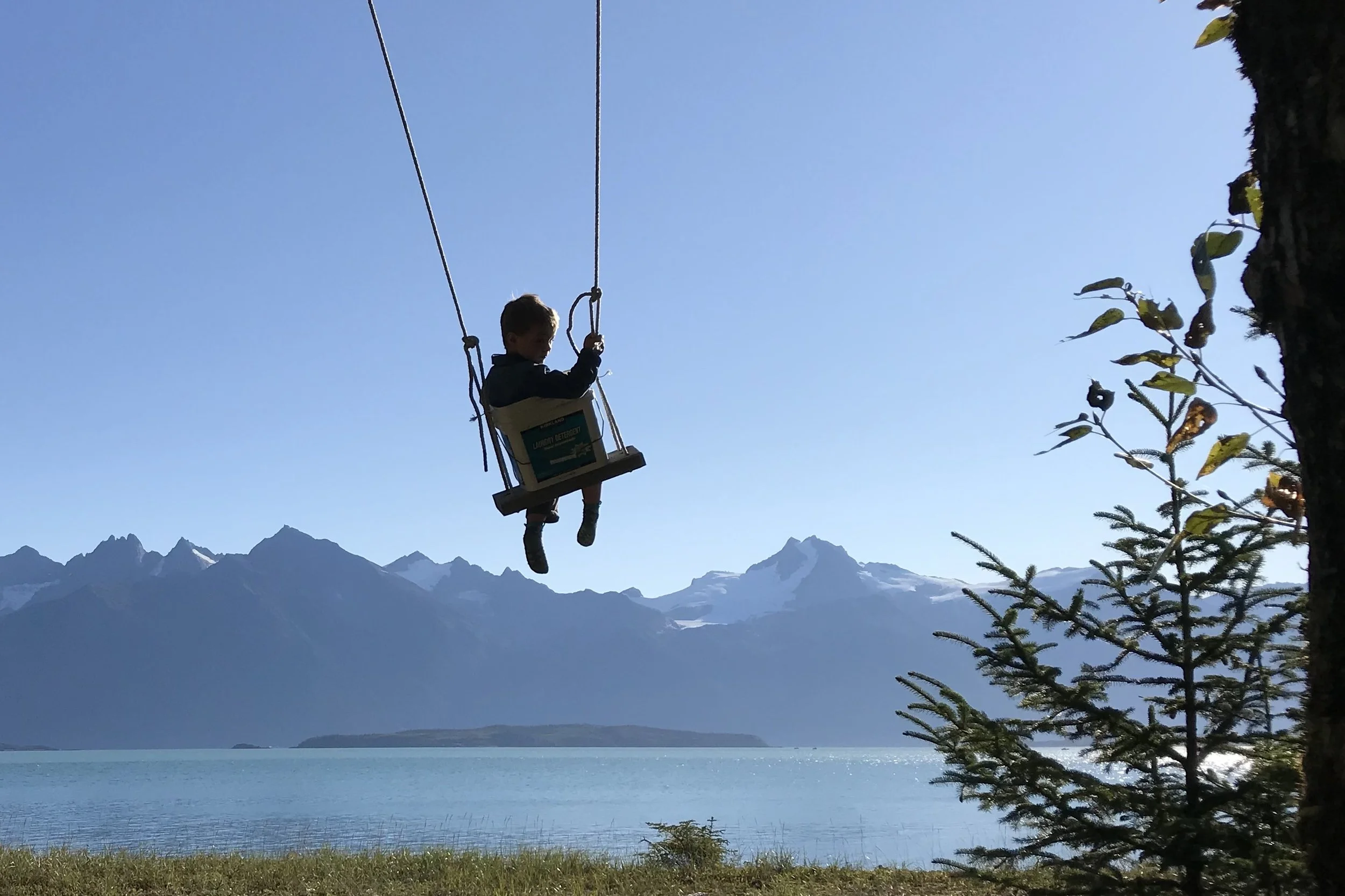 Bucket swing.