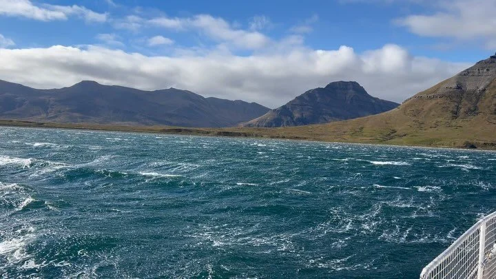 It&rsquo;s not over til it&rsquo;s over! A beautiful but unpleasantly frothy anchorage with 60+ kt gusts. Glad to have explored the beach yesterday in the downpour while we had a chance. For now, holding tight on the hook &amp; watching bears from af