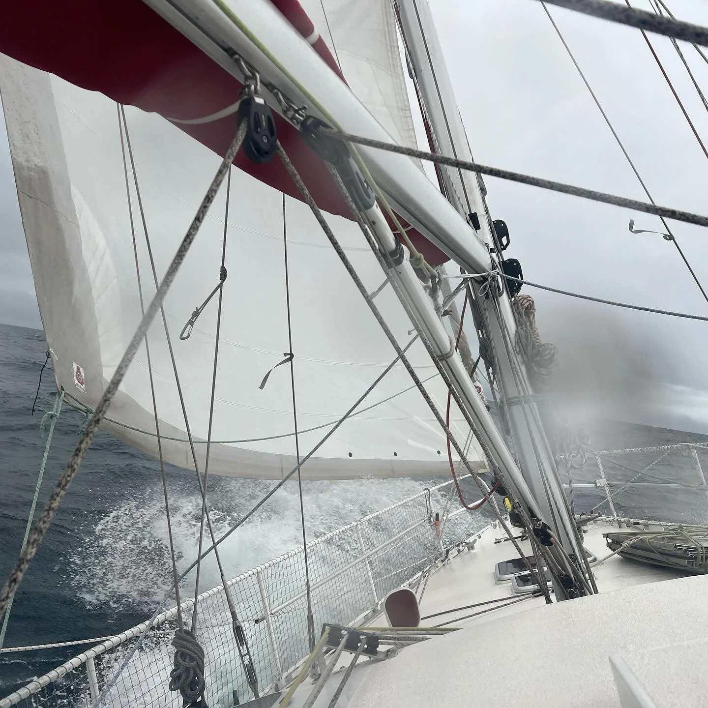 Brief glimpse of how nice it could be in the Gulf of Alaska and then&hellip;we&rsquo;re in it!