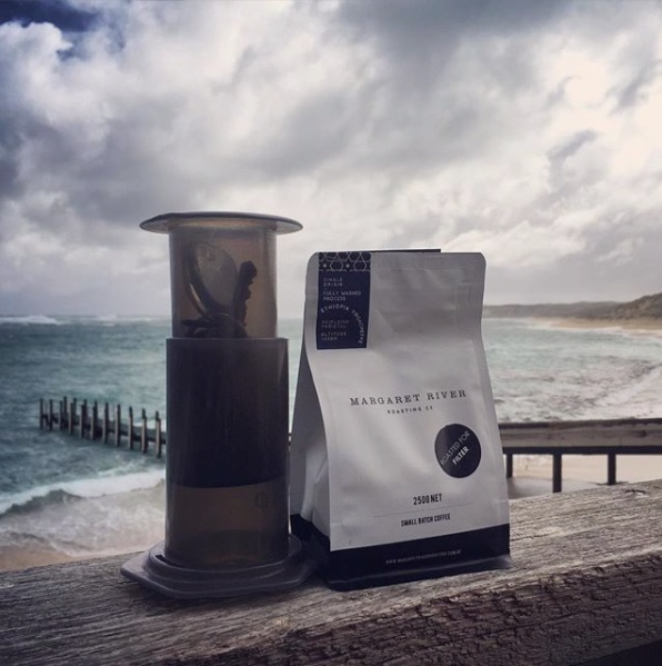 A windy winter day at Prevelly Beach in Margaret River.