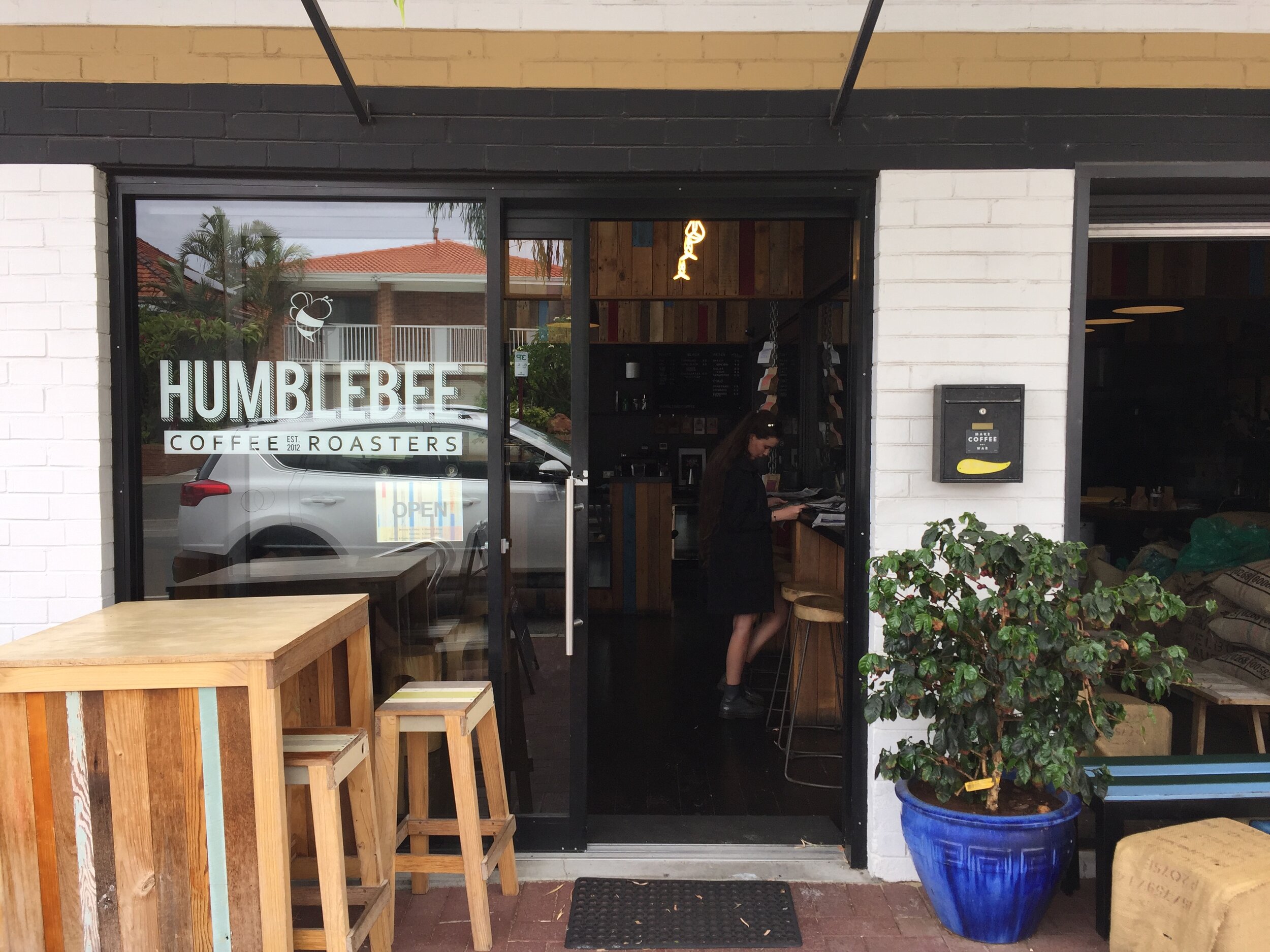 With the café on the left and the roastery on the right, Humblebee offers an awesome space to check out.