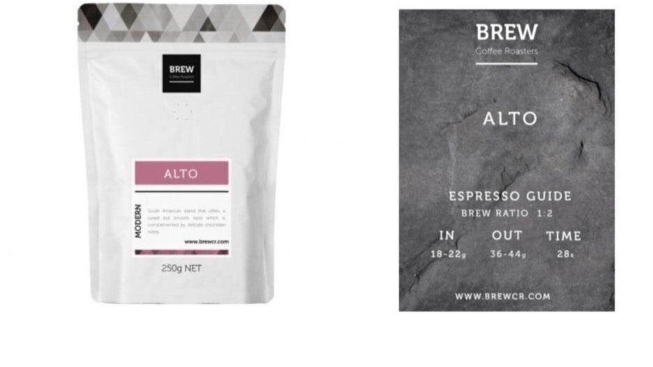 Alto won the Golden Bean 2019 Bronze Medal in the Espresso category. Alto is a balanced coffee blend with delicate Chocolate notes and a sweet smooth finish. The beans originate from Colombia, Supremo Huila and Brazil, Labareda. We have built a stro…