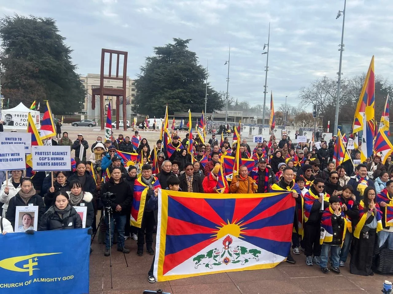 Kundgebung zum Internationalen Tag der Menschenrechte in Genf