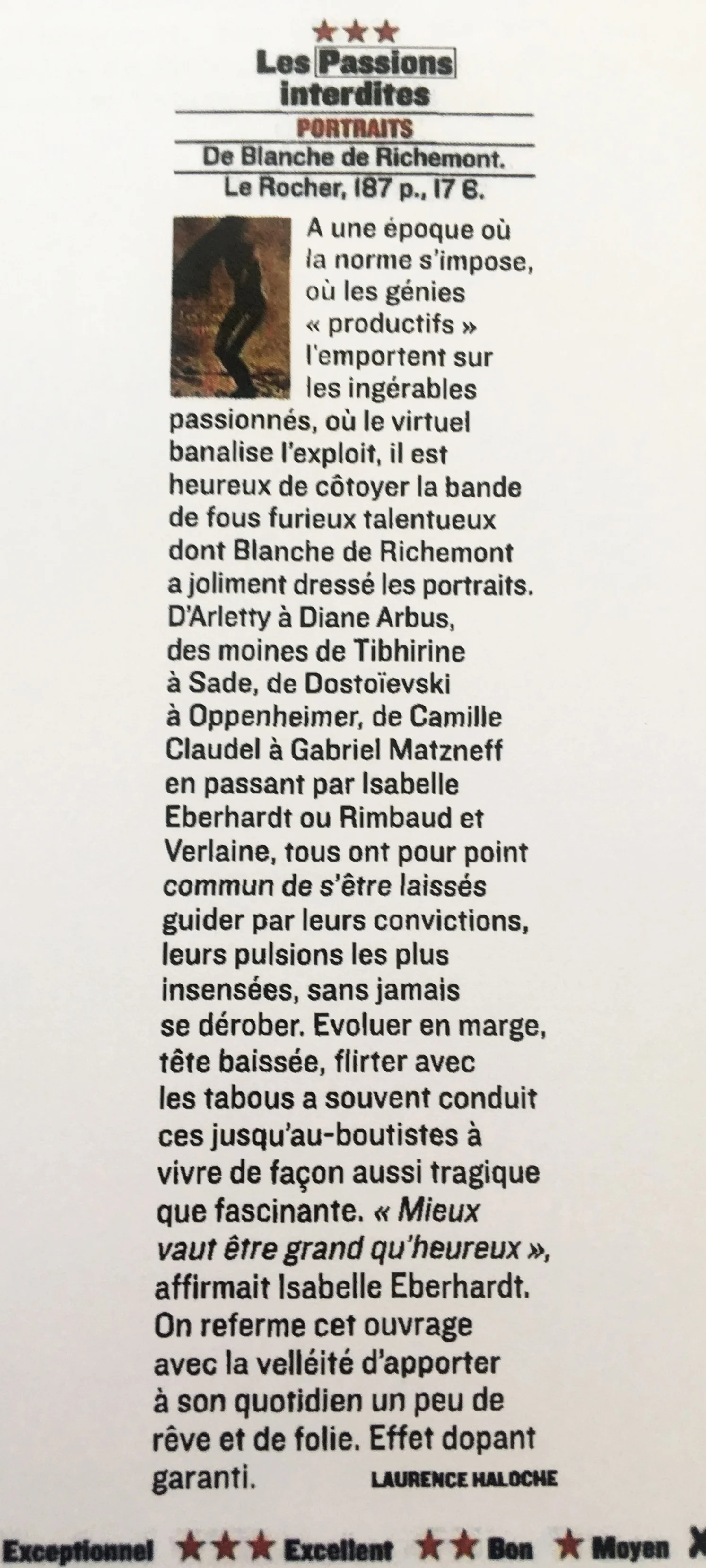 Passions interdites. Figaro Magazine. Juin 2009