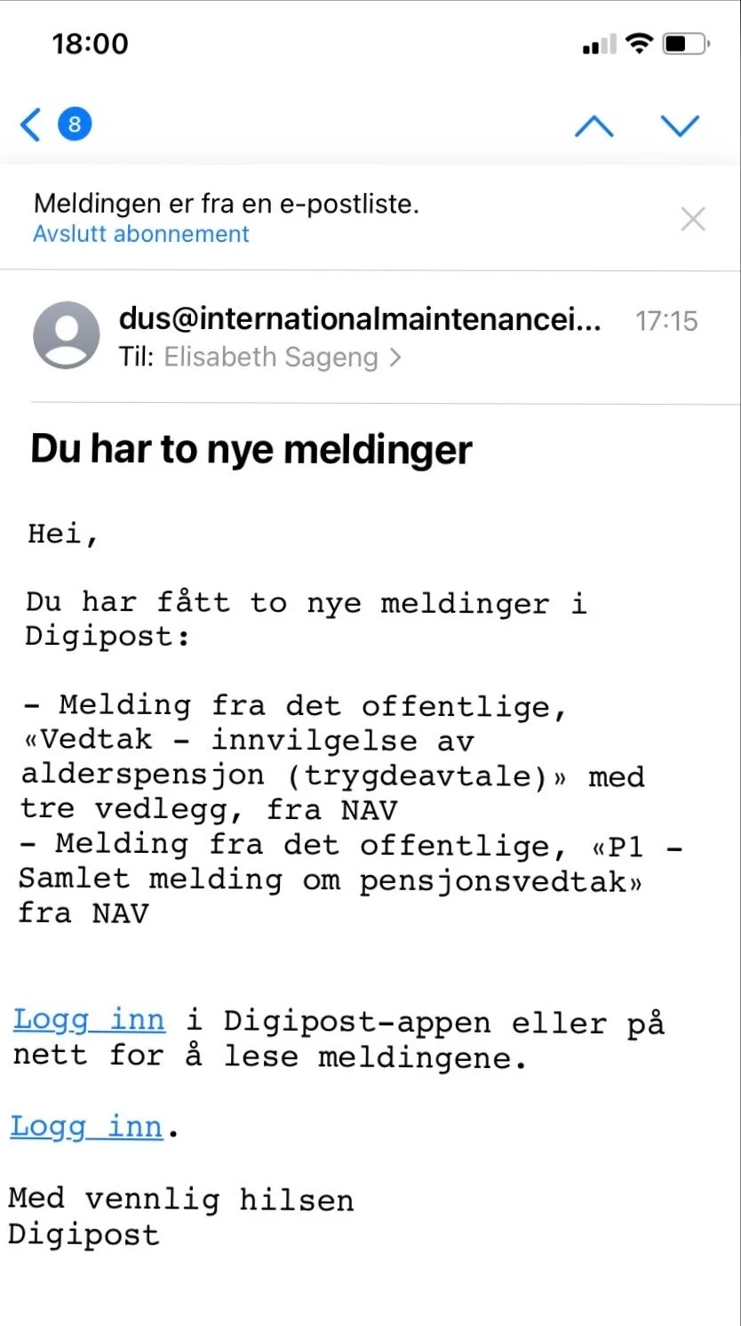 Varsel om phising