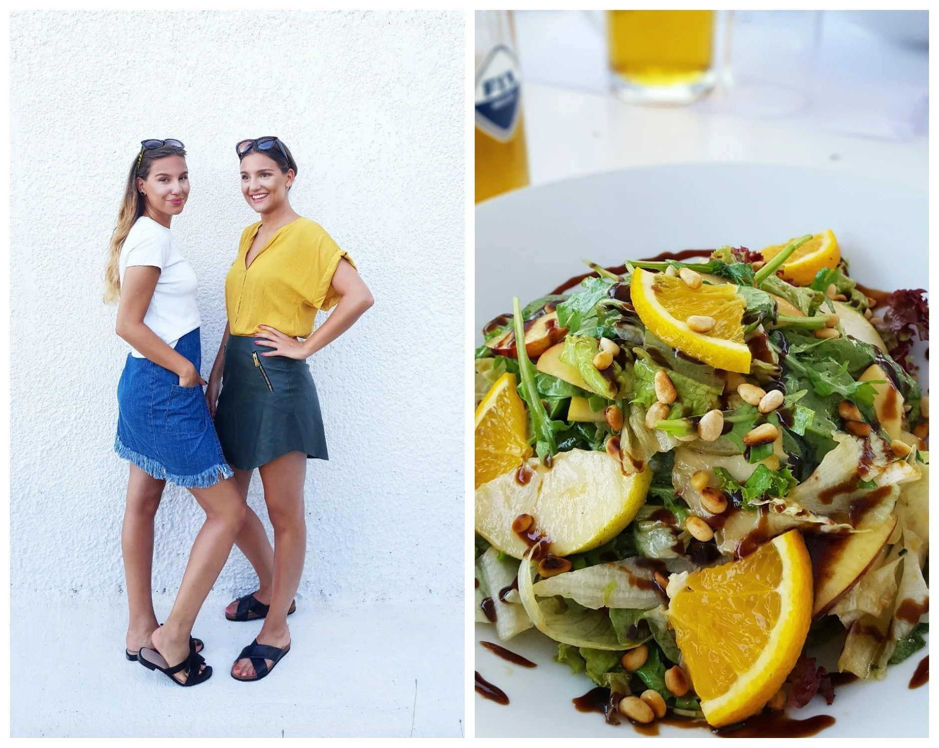 Sallad med citrus, pinjenötter och balsamicovinägrett!