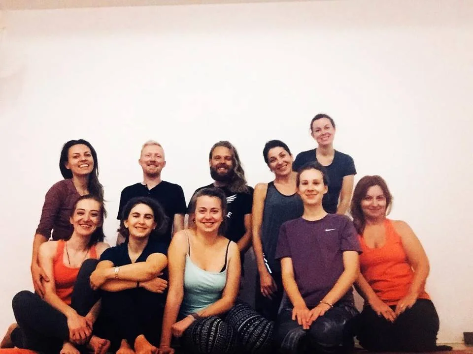 Catching a little yoga with Monica Filip in Bucharest, Romania