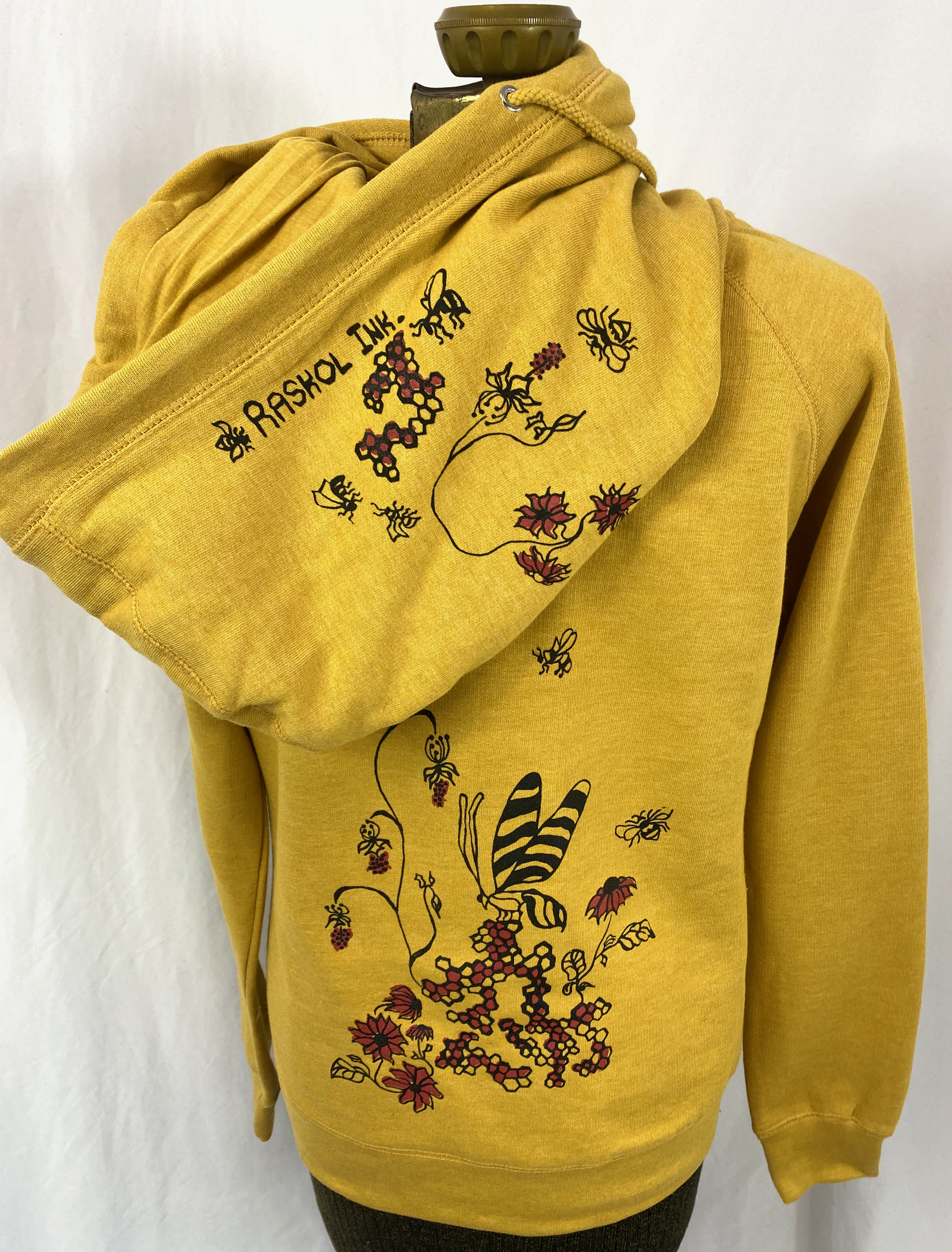 Covered in Bees - Cowl Neck - Mustard