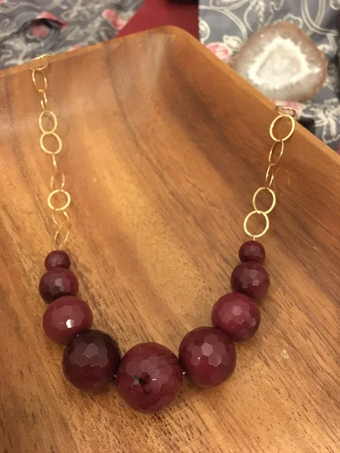 Faceted Red Quartz 