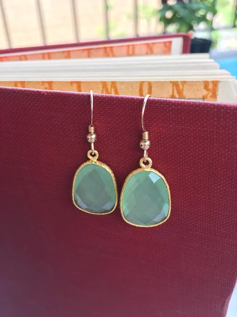 Chalcedony/Amazonite Earrings