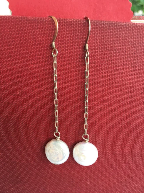 Coin Pearls on Chain