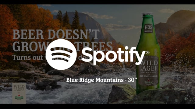Wild Lager by Heineken Spotify Radio: Blue Ridge Mountains