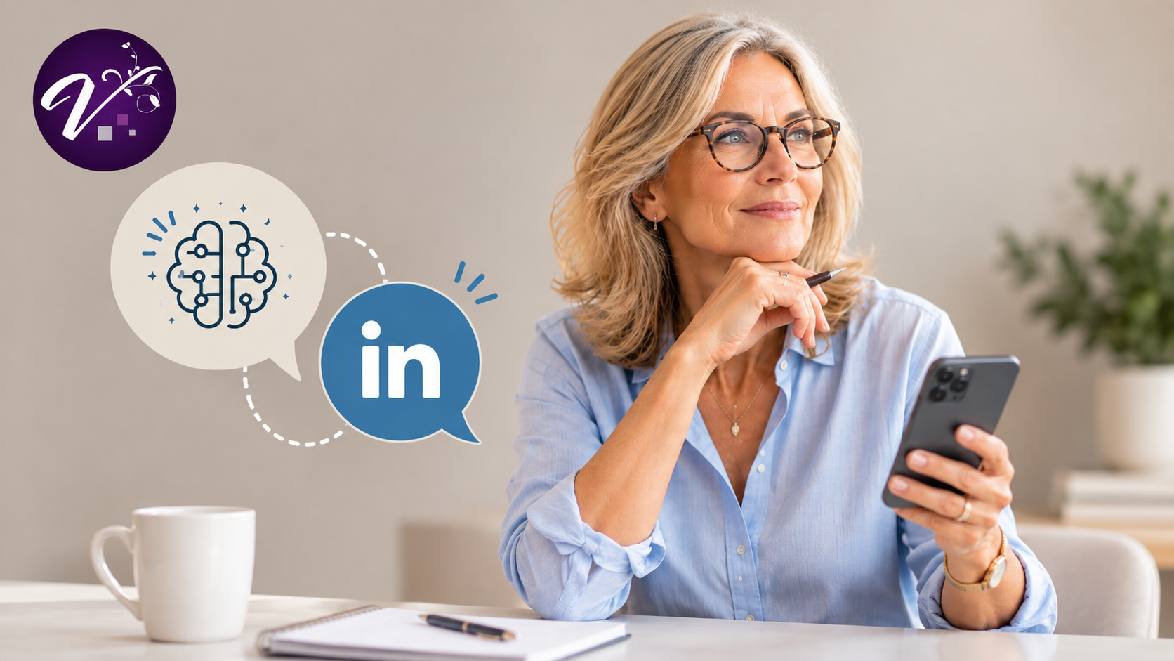 IA &amp; LinkedIn : L’art de booster son impact sans perdre son âme