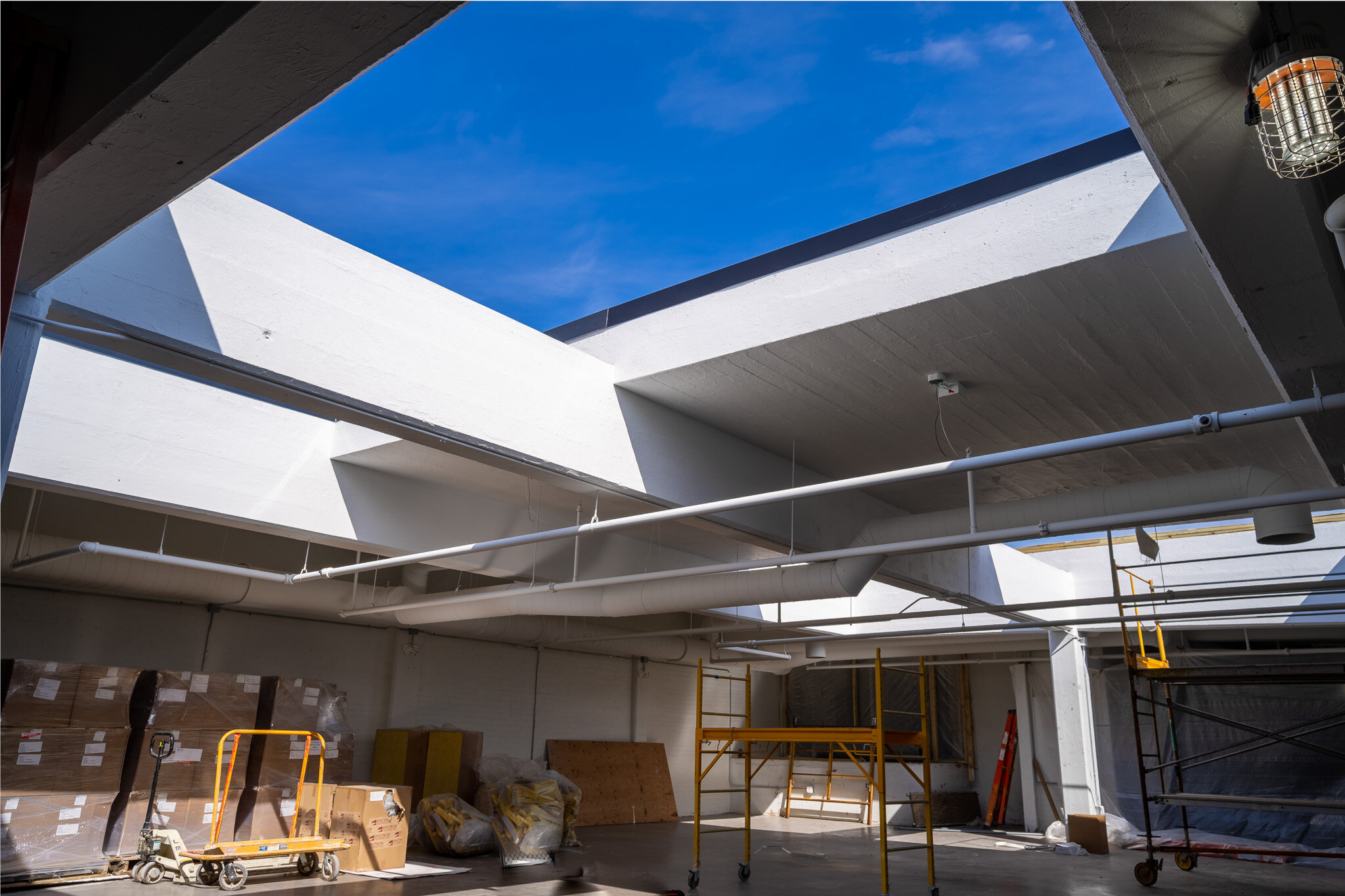 March 2020, Adding skylights