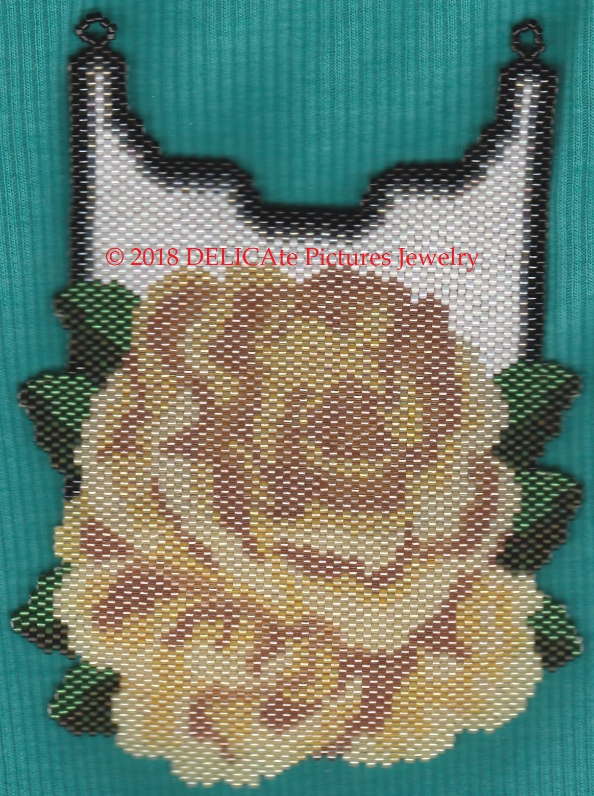 Yellow Single Rose Pendant