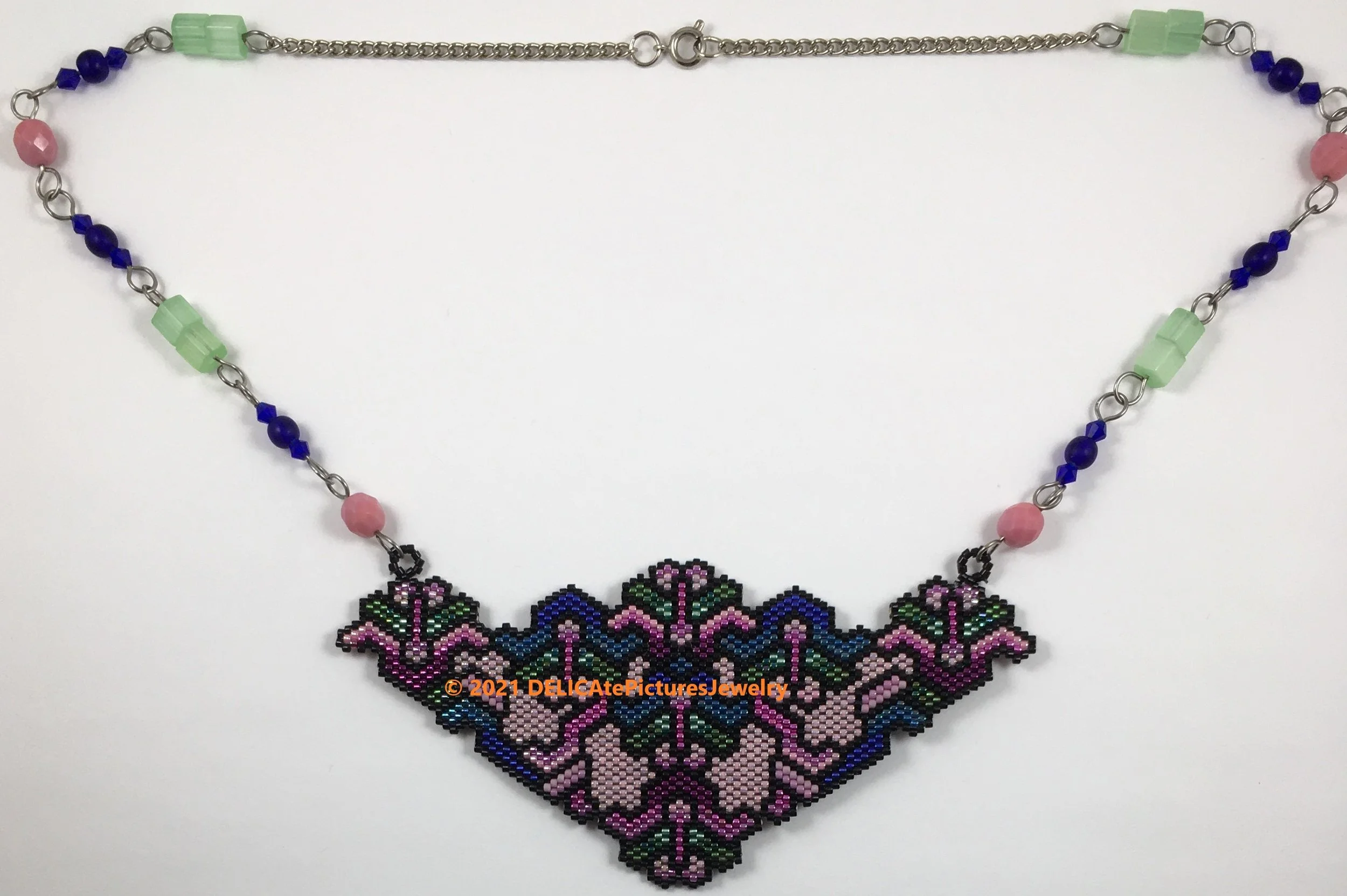 Stained Glass Style Necklace