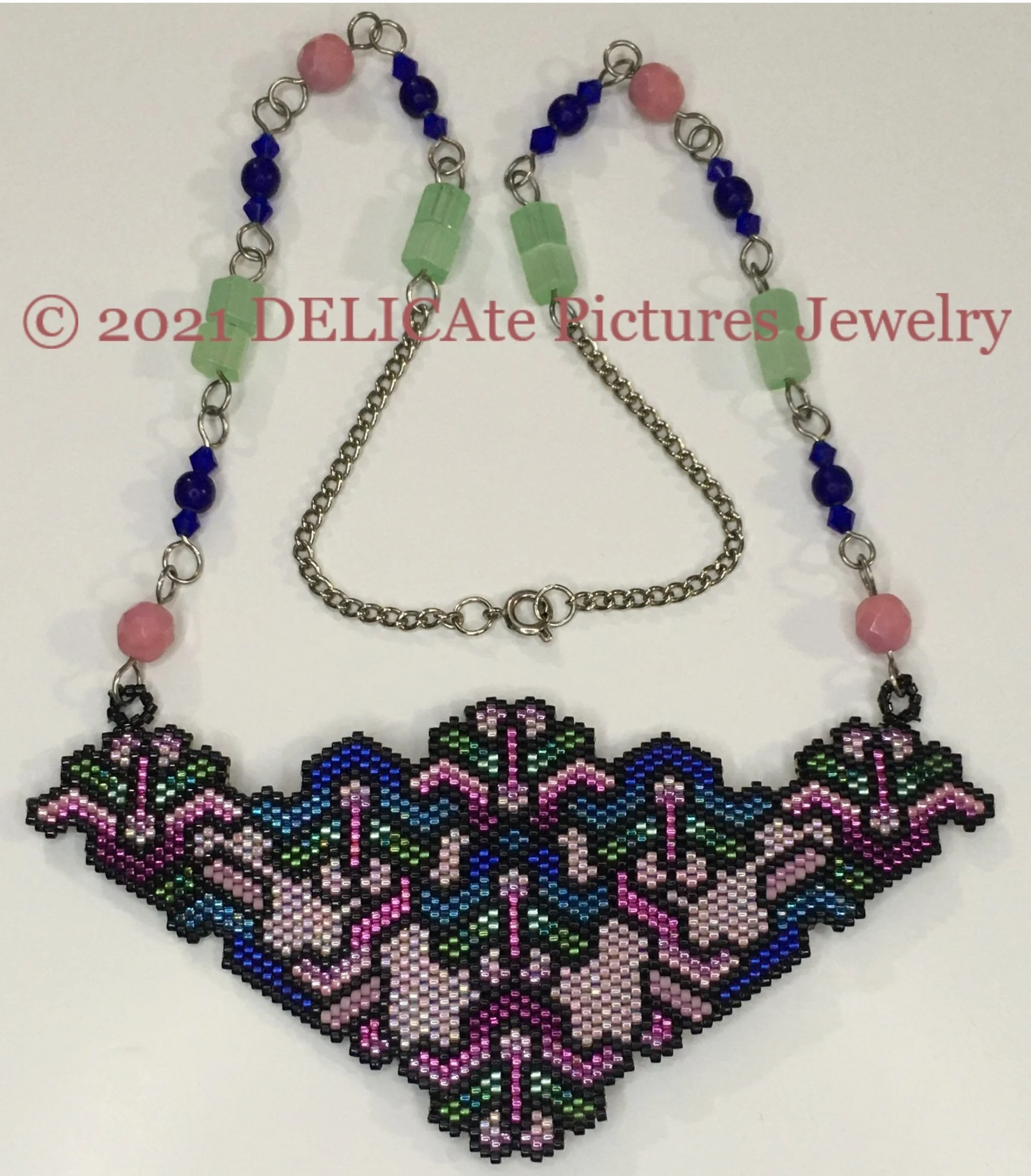 Stained Glass Style Necklace