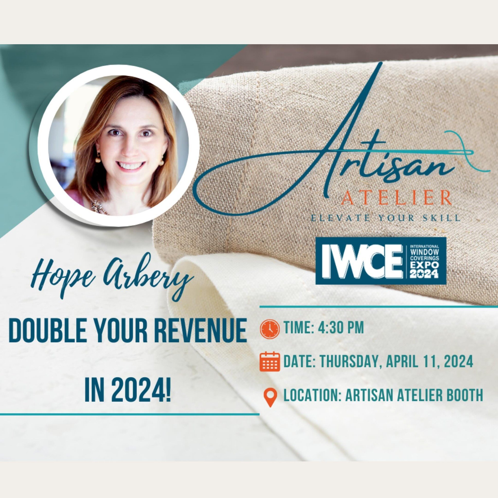 We hope to see you at @iwce_official this week. Hope will be speaking at @sandra_vansickle Artisan Atelier Booth on how to Double Your Revenue in 2024 on Thursday, April 11th at 4:30 pm. In addition, we will be an exhibitor at IWCE at booth #934.

#i