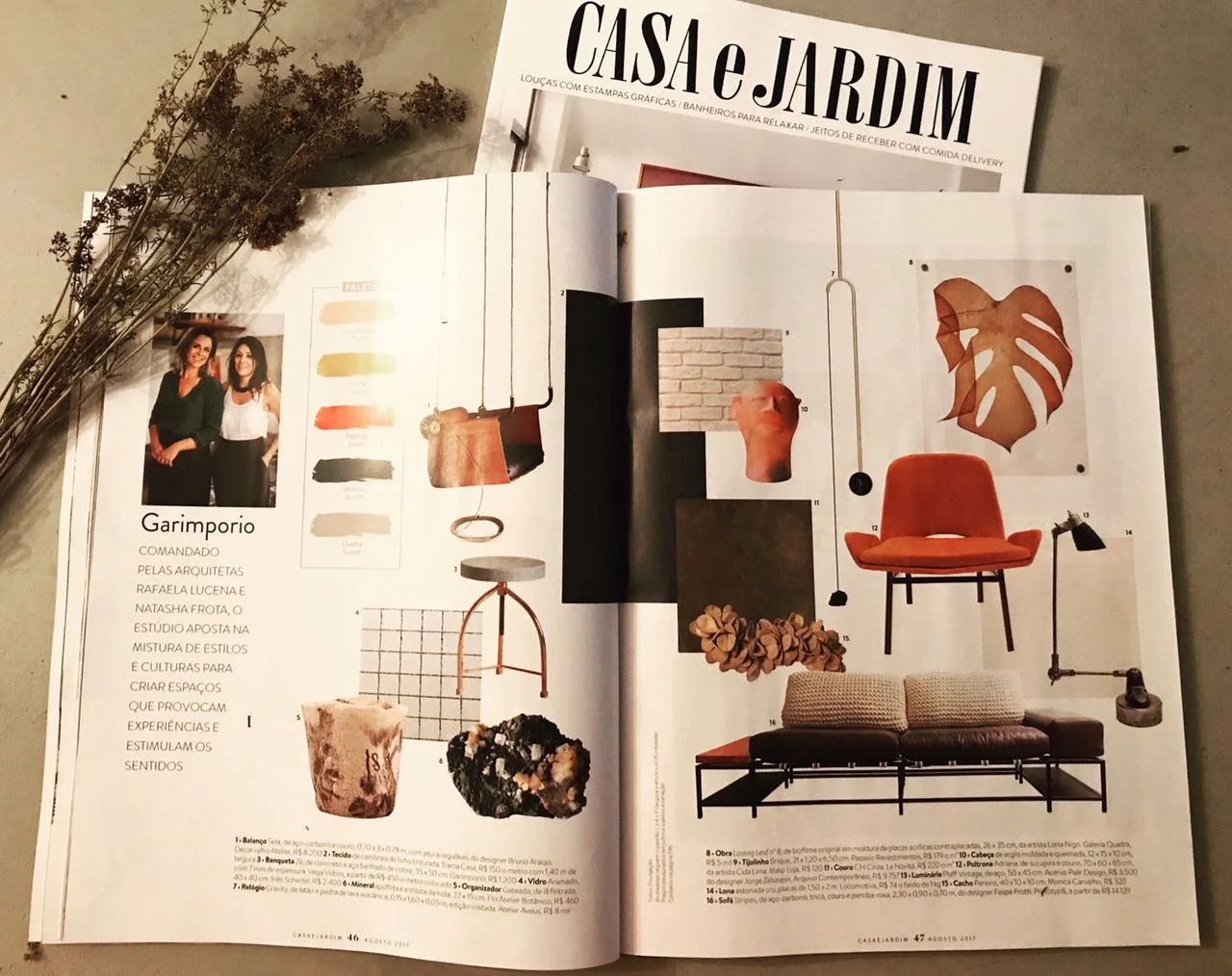 REVISTA CASA E JARDIM - EDIÇÃO AGOSTO 2017