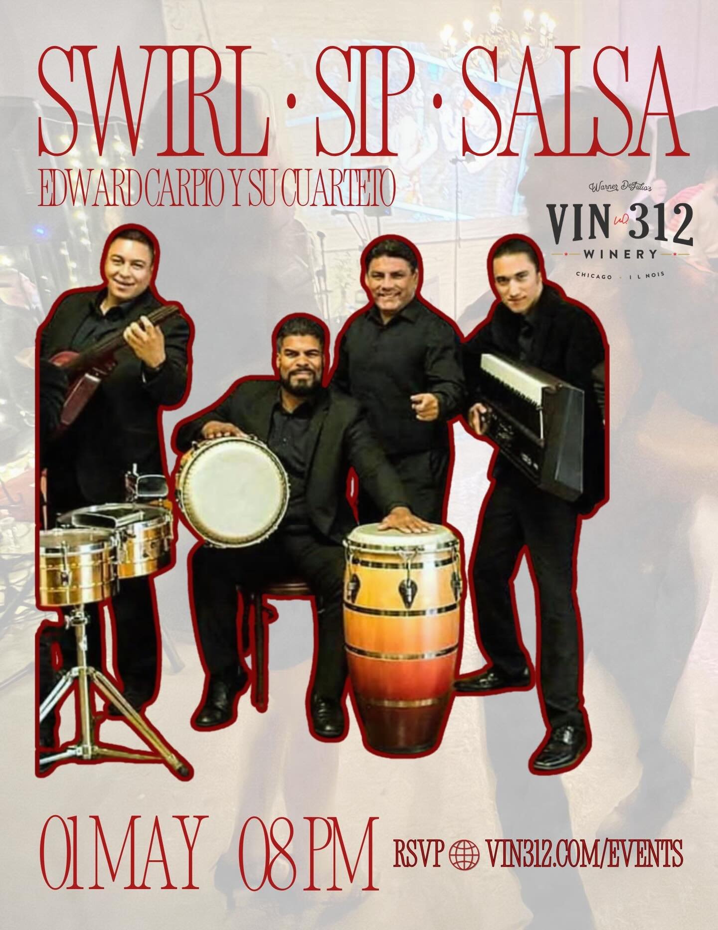 Swirl. Sip. Salsa. 🍷💃🏽

First Fridays just got a whole lot hotter 🔥
Join us for Swirl Sip Salsa &mdash; where wine meets ritmo!

📍 VIN312 Winery
🗓 Friday, May 1
⏰ 8PM

Get ready for a night of smooth pours and even smoother moves with LIVE sals