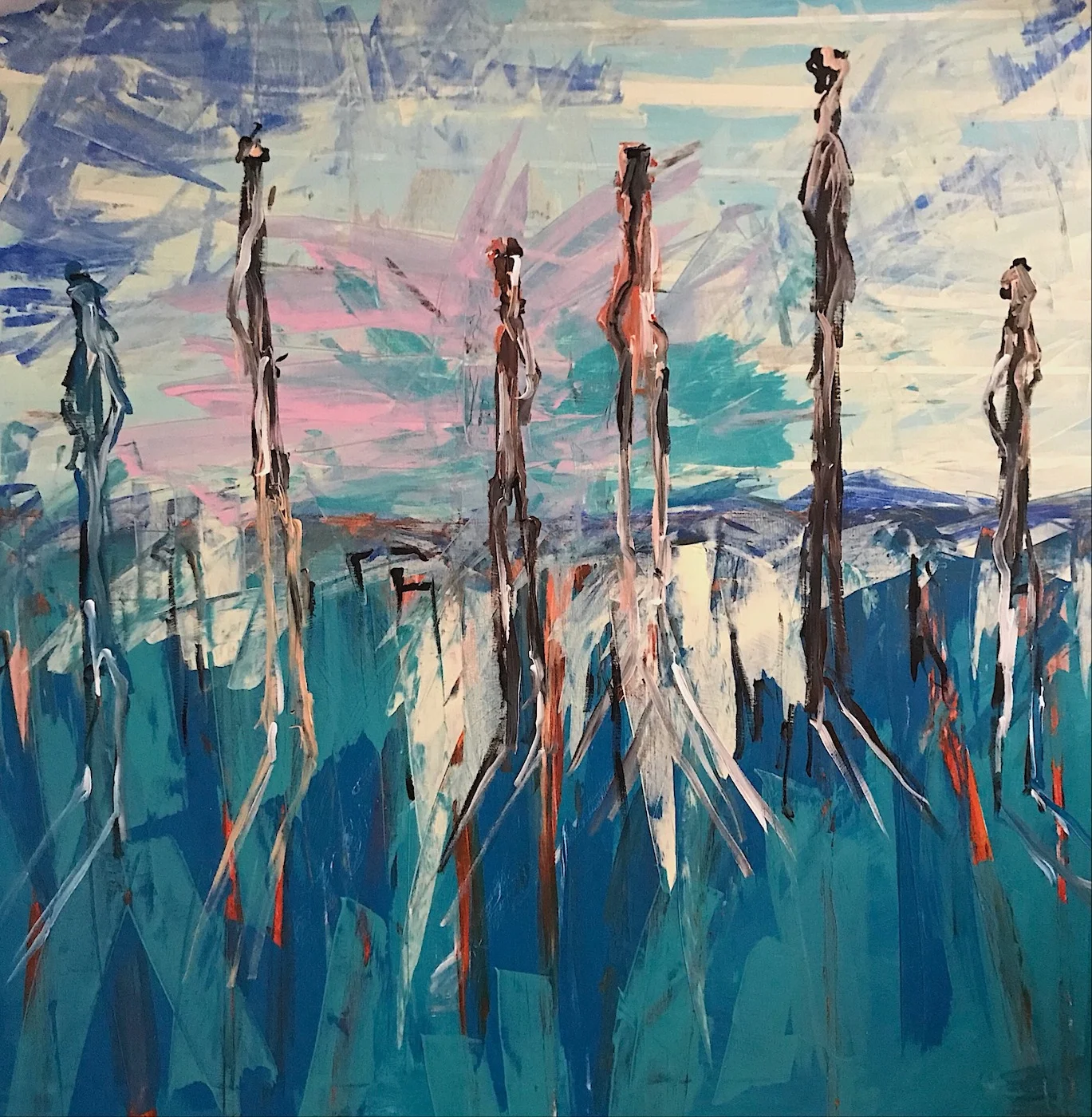 Walking the Line 36x36 2018.JPG