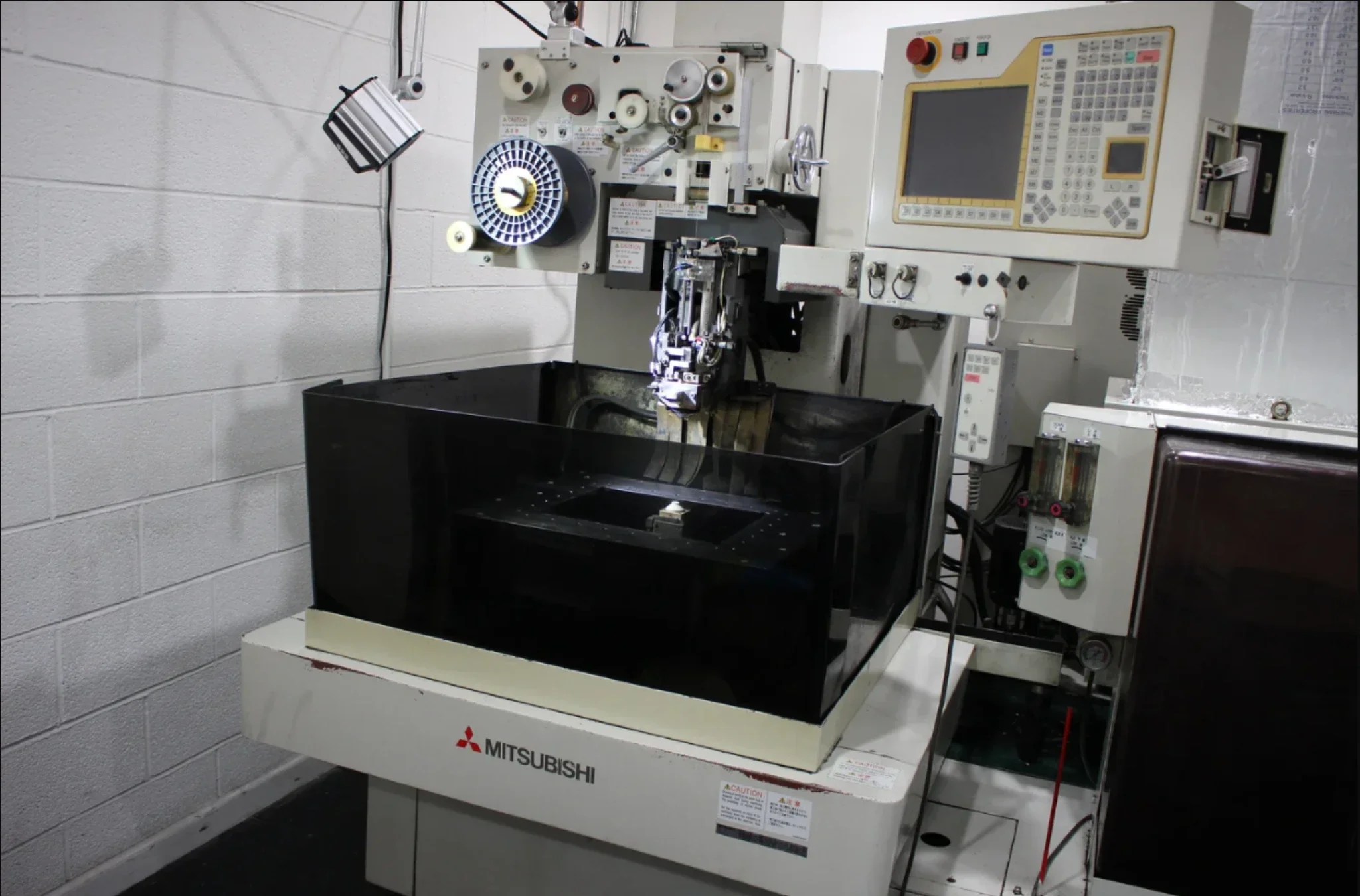CNC vertical machining center used for precision milling and machining operations