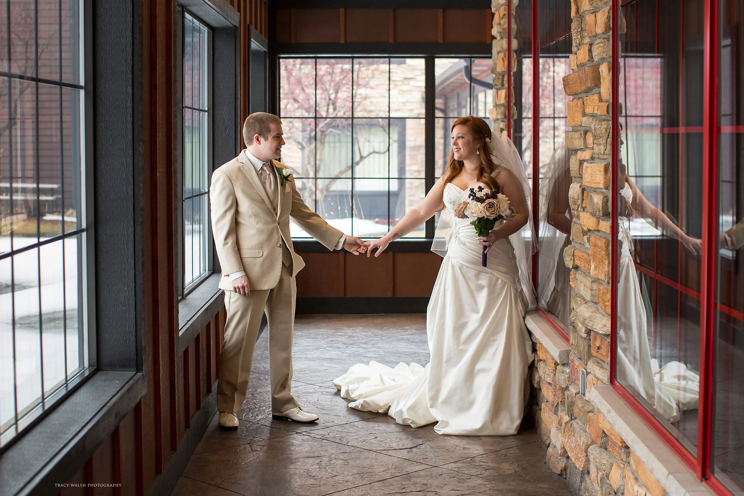 Machine Shed Winter Wedding by Tracy Walsh Photography