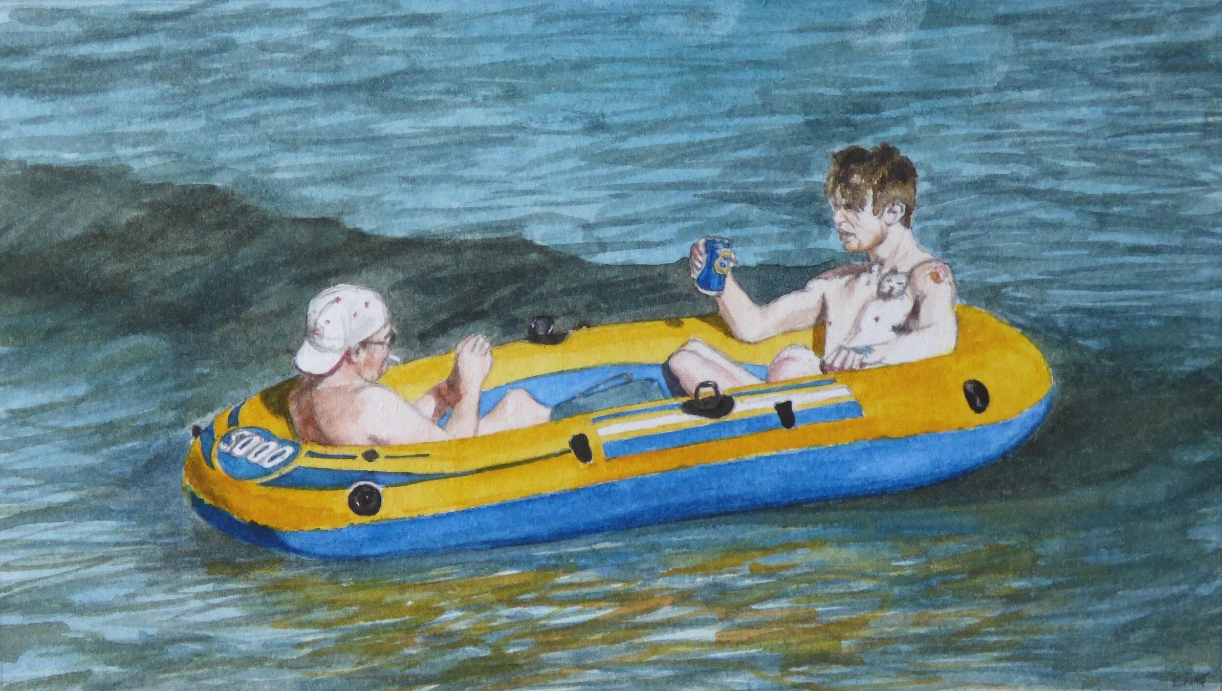 Drinks for Two on the Sea