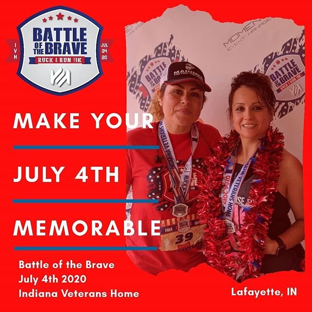 Fireworks are fancy, and cookouts are cool, but why not add a new EXPERIENCE to your 4th of July Celebration? 🎆 🇺🇲💥☀️ Join us at the Indiana Veterans Home on July 4th for a 10K Ruck or Run that is sure to be Meaningful and Memorable.

Visit our ?