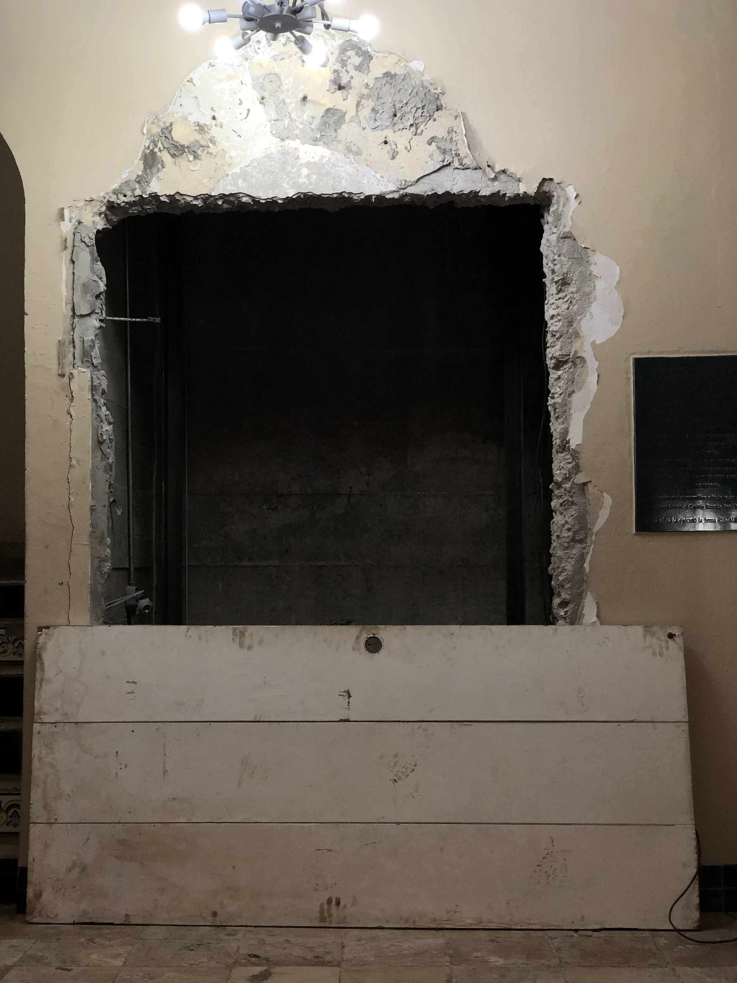 Elevator installation at our first hotel!