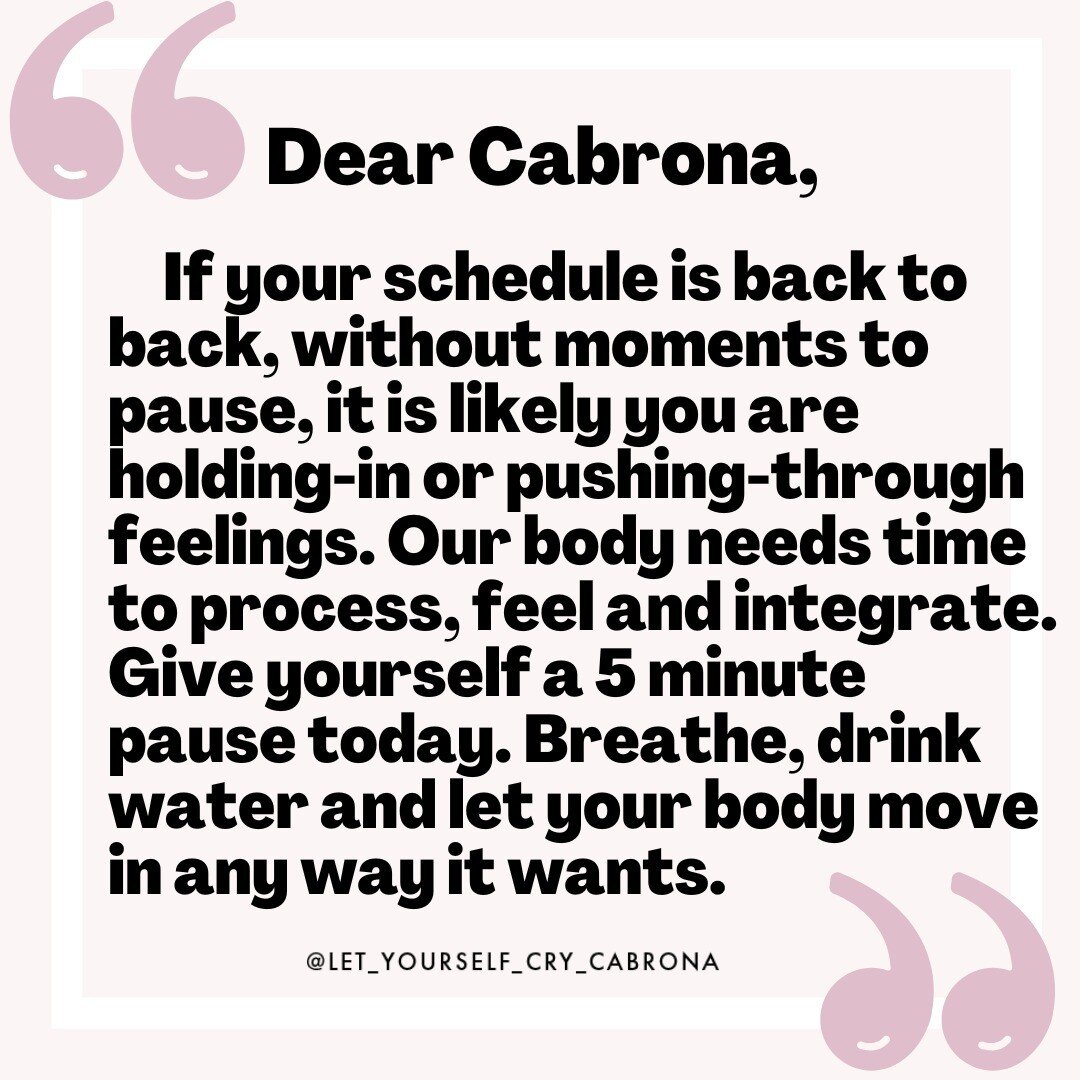 Dear Cabrona, 

When we feel like we are running through the day or scheduled back to back, it is hard to know how we are feeling. 

Sometimes this is a protective and coping strategy. Overworking is one way we can avoid our feelings. Often overworki