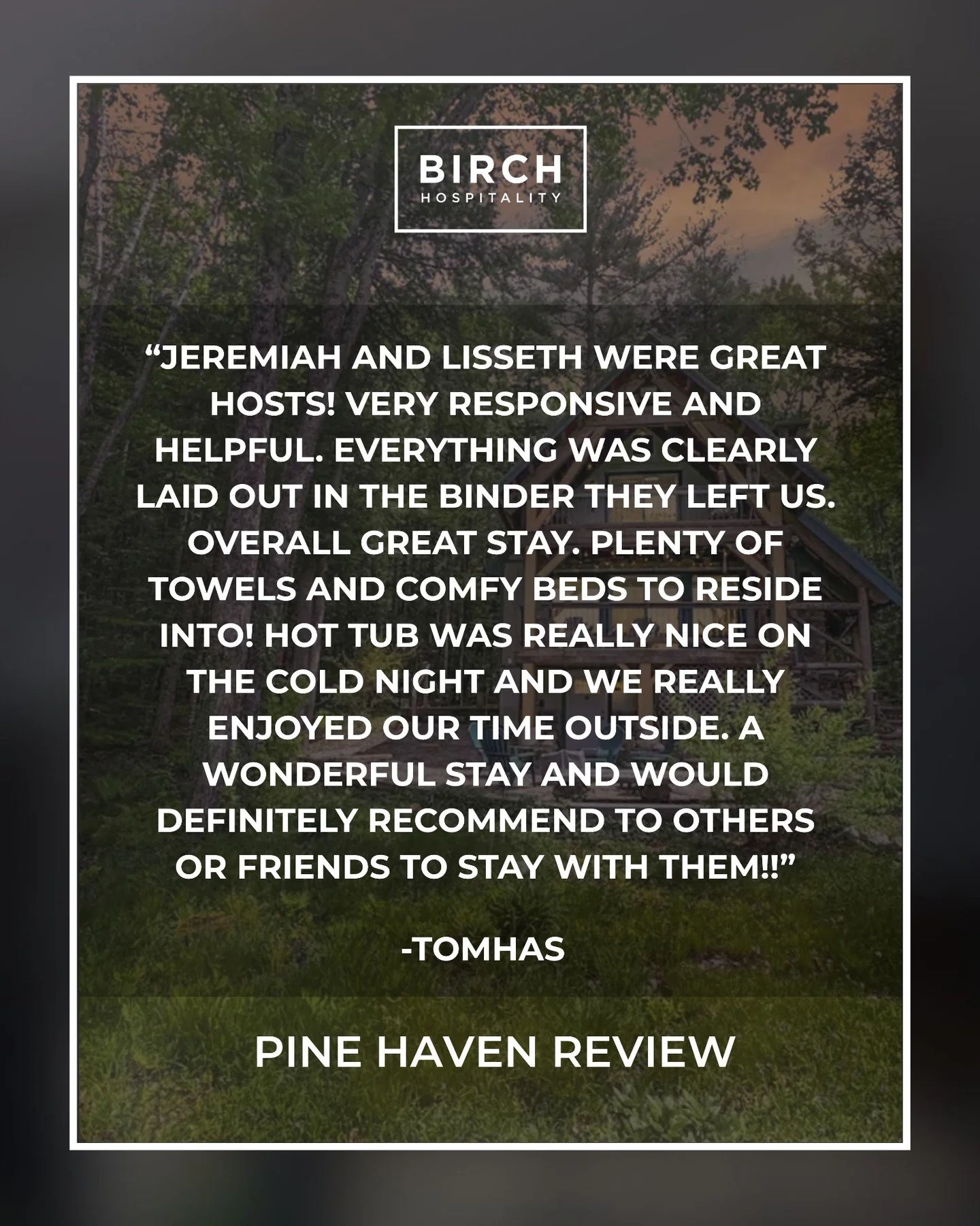 ✨ Pine Haven Guest Review ✨

Nestled on 10 private acres with peaceful mountain views, Pine Haven is a secluded, cozy retreat perfect for couples, small families, or anyone looking to unplug and unwind in nature. With charming interiors, outdoor livi