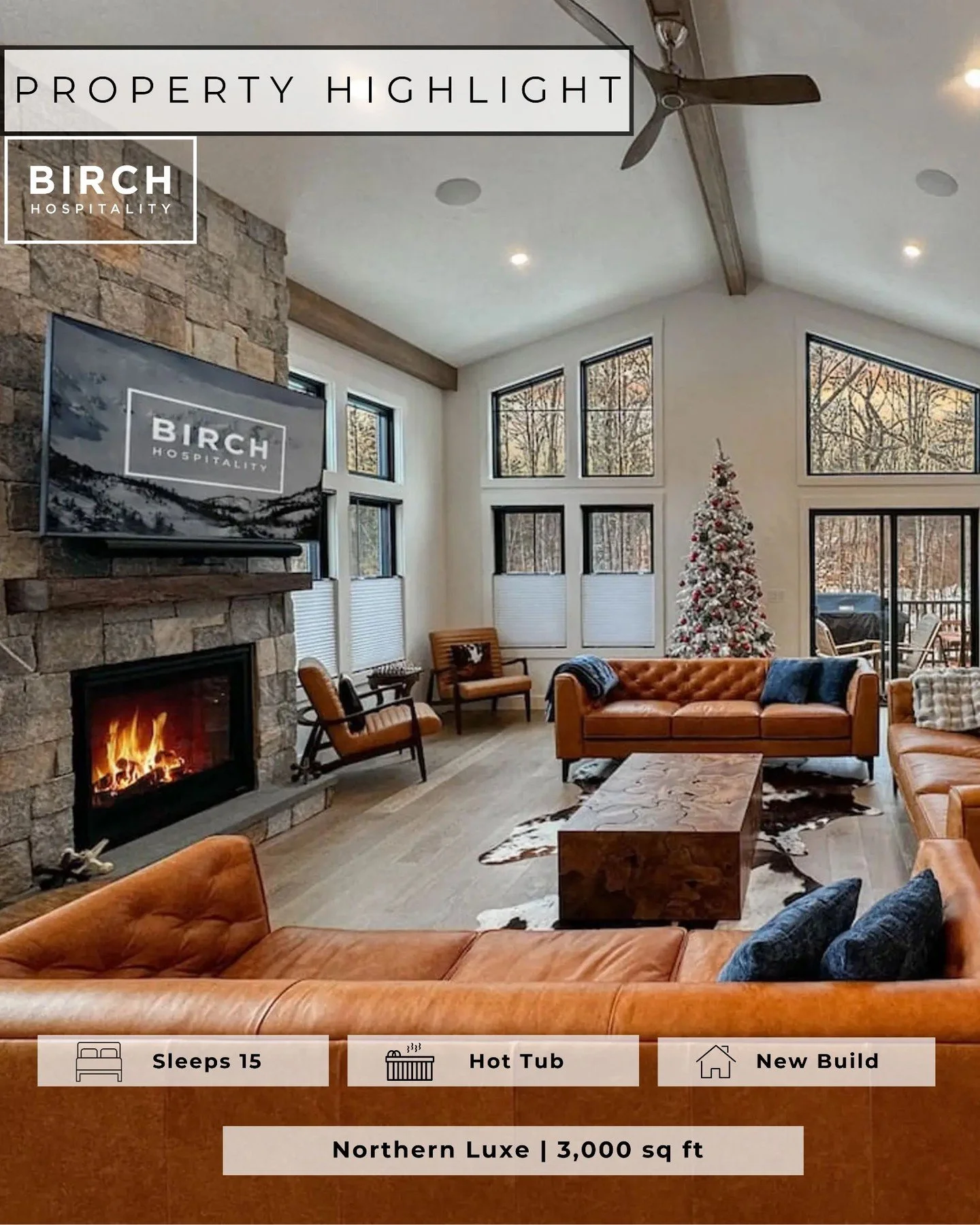 ✨ PROPERTY HIGHLIGHT ✨

Welcome to Northern Luxe, a brand new, high-end retreat in the exclusive Ledge View Lodge neighborhood. With incredible mountain views, designer interiors, and space to sleep up to 15, this 2024 build blends elegance and adven