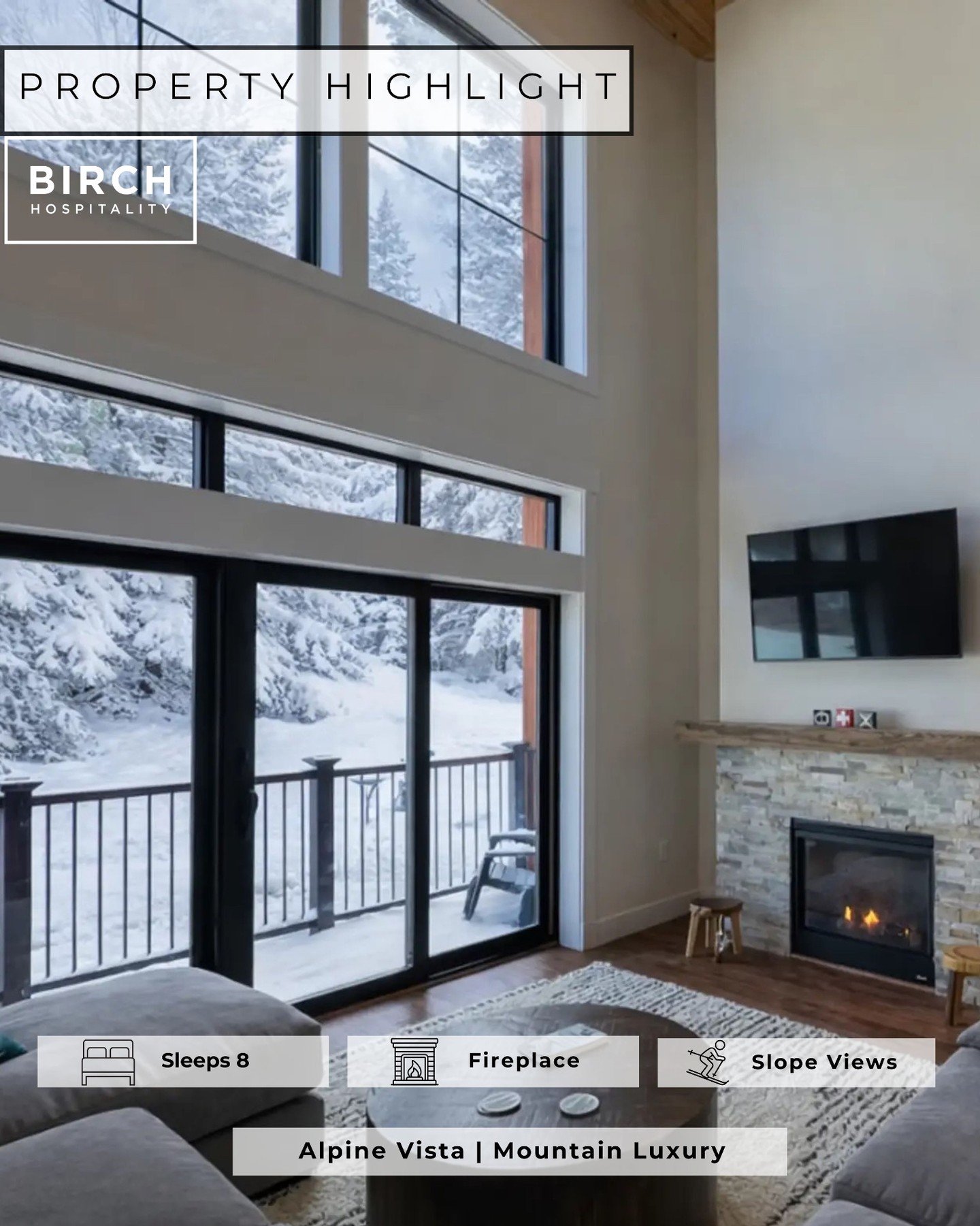✨ PROPERTY HIGHLIGHT ✨

Step into slope-side luxury at Fairbanks Lodge, a brand-new 2-bedroom, 2-bathroom escape where high-end comfort meets unbeatable mountain views. ⛷️

Key Features:
🛏️ 2 bedrooms, 2 bathrooms &ndash; sleeps up to 8 with luxe be
