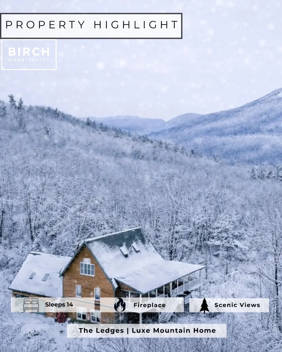 ✨ PROPERTY HIGHLIGHT ✨

Welcome to The Ledges Estate, a spacious mountain retreat where elevated comfort meets year-round adventure in the heart of the Mount Washington Valley. This 5-bedroom, 4.5-bathroom home is designed for unforgettable group get