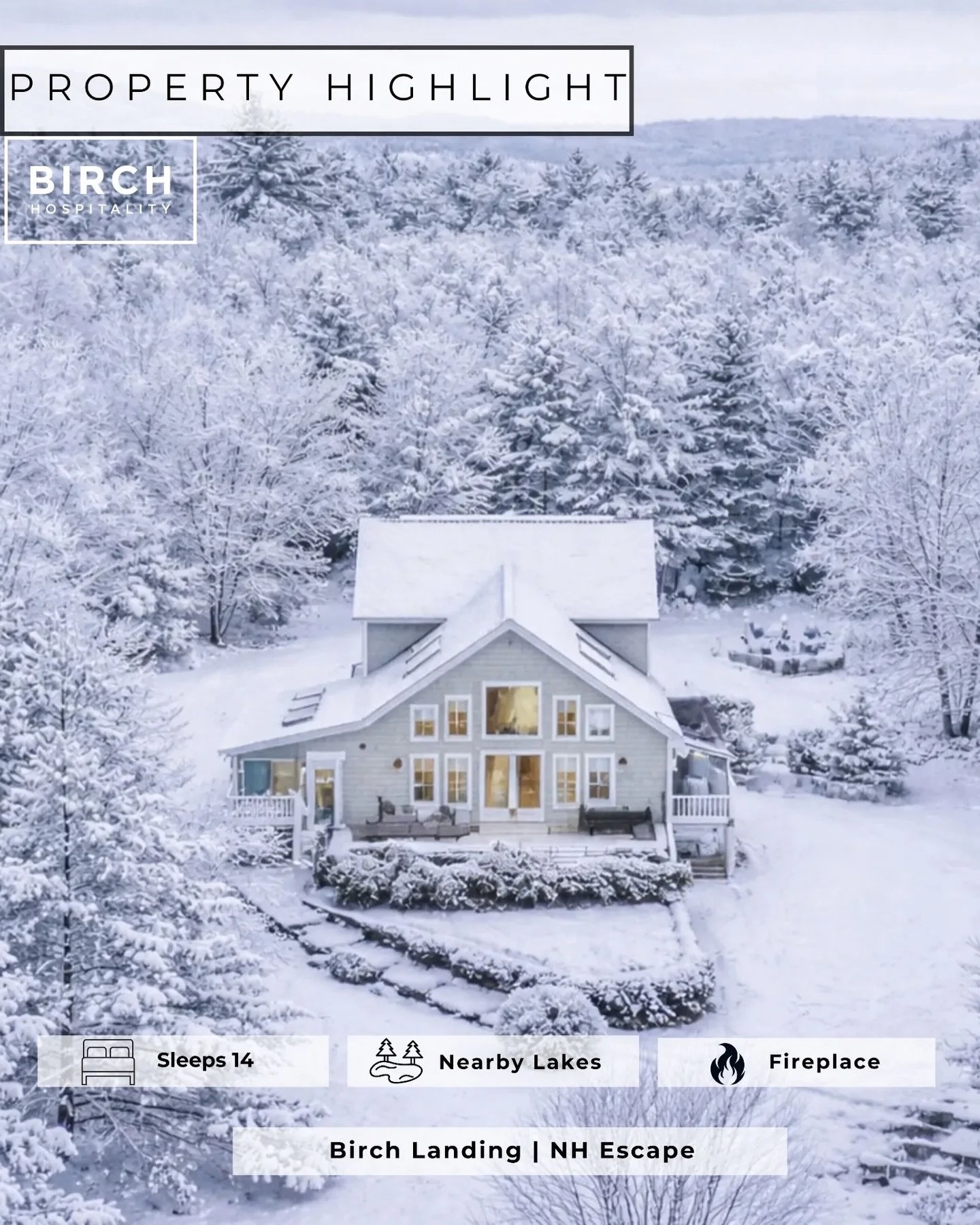 ✨ PROPERTY HIGHLIGHT ✨
⠀⠀⠀⠀⠀⠀⠀⠀⠀
Welcome to Birch Landing, a beautiful mountain retreat where rustic charm meets modern comfort in Madison, NH. This 4-bedroom, 3-bathroom home is designed for unforgettable family getaways, with room to relax, play, a
