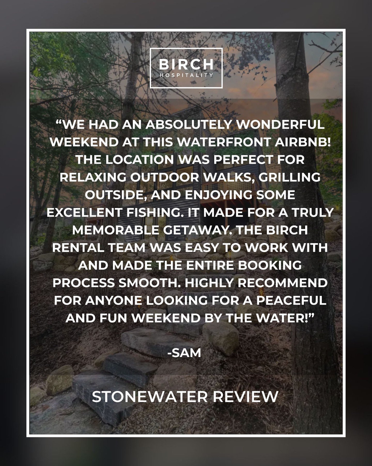 ✨ StoneWater Guest Review ✨

This modern haven offers a perfect blend of luxury and privacy on the pristine shores of Burnt Meadow Pond. Be one of the first to enjoy this newly constructed gem, boasting sleek contemporary design, private lake access,