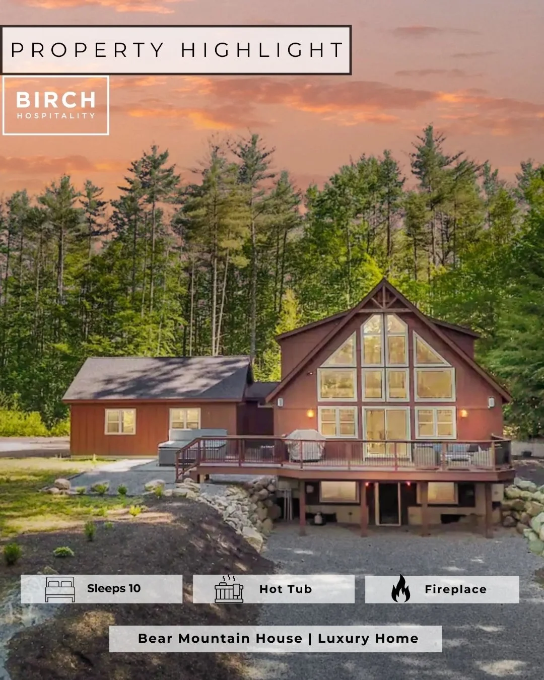 ✨ PROPERTY HIGHLIGHT! ✨

Welcome to Bear Mountain House! This newly constructed 4-bedroom, 3.5-bathroom home was designed with comfort and quality in mind, making it the perfect getaway for families and groups. Whether you're soaking in the hot tub a