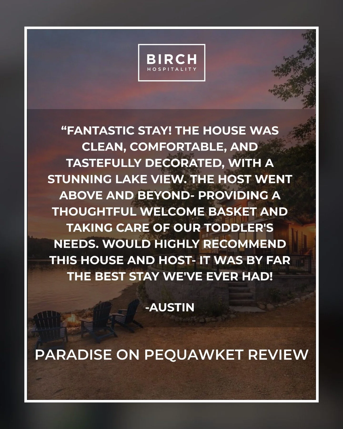 ✨ Paradise on Pequawket Pond Guest Review ✨

Welcome to Paradise on Pequawket Pond &mdash; a luxury waterfront escape designed for unforgettable stays in the heart of the White Mountains. With a private beach, two hot tubs, stunning Mt. Chocorua view