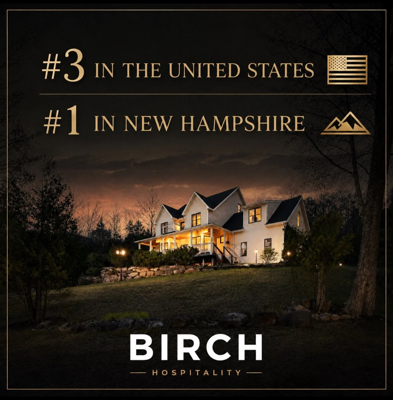 #3 in the United States. #1 in New Hampshire. 🇺🇸

Proud to see Birch recognized by two independent industry sources.

AirDNA ranked Birch Hospitality #3 among vacation rental management companies in the U.S. 
🌐 airdna.co/blog/the-best-airbnb-prope
