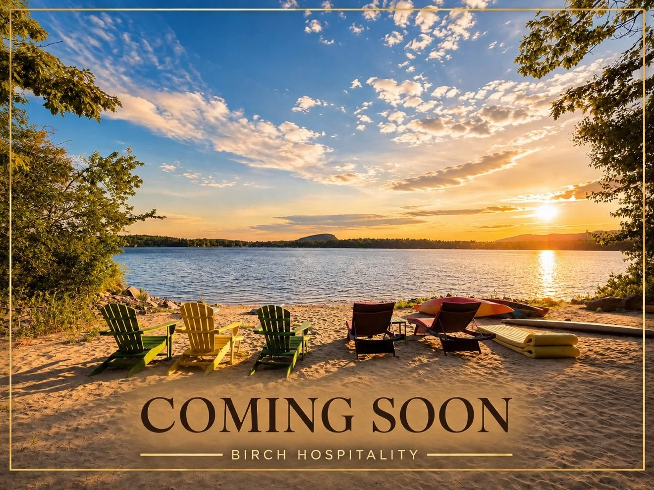 Coming soon to the Birch family ✨

A truly unique escape in Fryeburg, Maine. Set on 3.6 private acres with two private beaches, 5 bedrooms, and an incredible waterfront setting made for unforgettable Maine getaways.

This one is special. Stay tuned. 