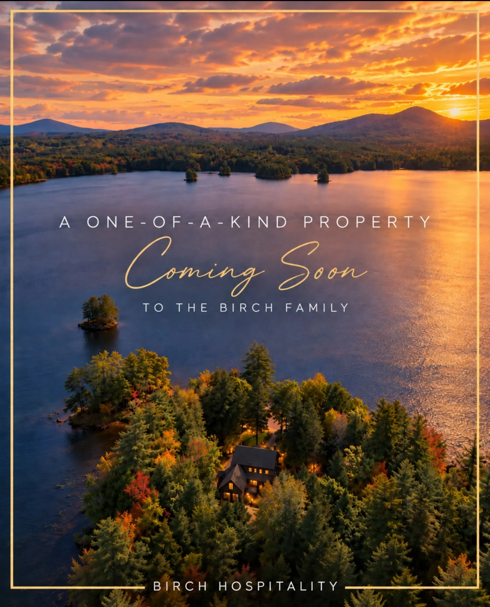 One of a kind is an understatement. Private waterfront, your own private island, and an outdoor oasis that feels worlds away.

Coming soon to the Birch family. Stay tuned...